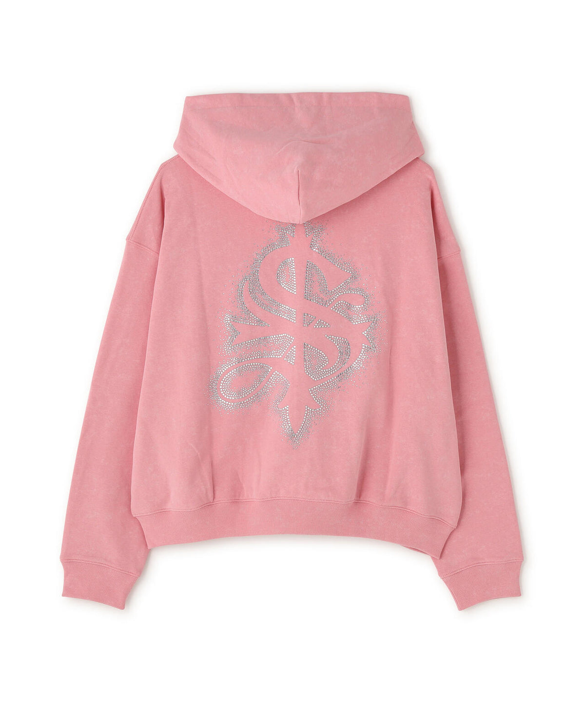 SUPPLIER/サプライヤー/Spray Cross Rhinestone Zip Hoodie