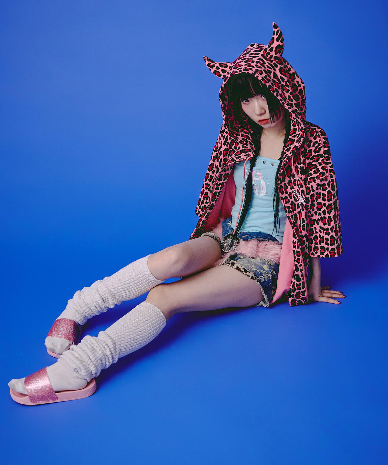 GALFY/ガルフィー/【LHP EXCLUSIVE】地雷ギャル フード半袖パーカー