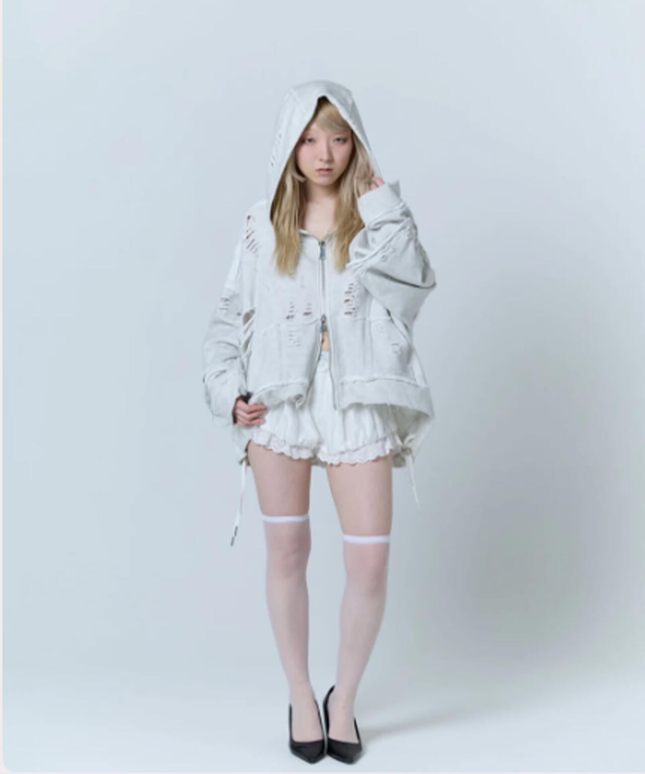 neith./ネイス/Destroyed Crush Hoodie | L.H.P（エルエイチピー