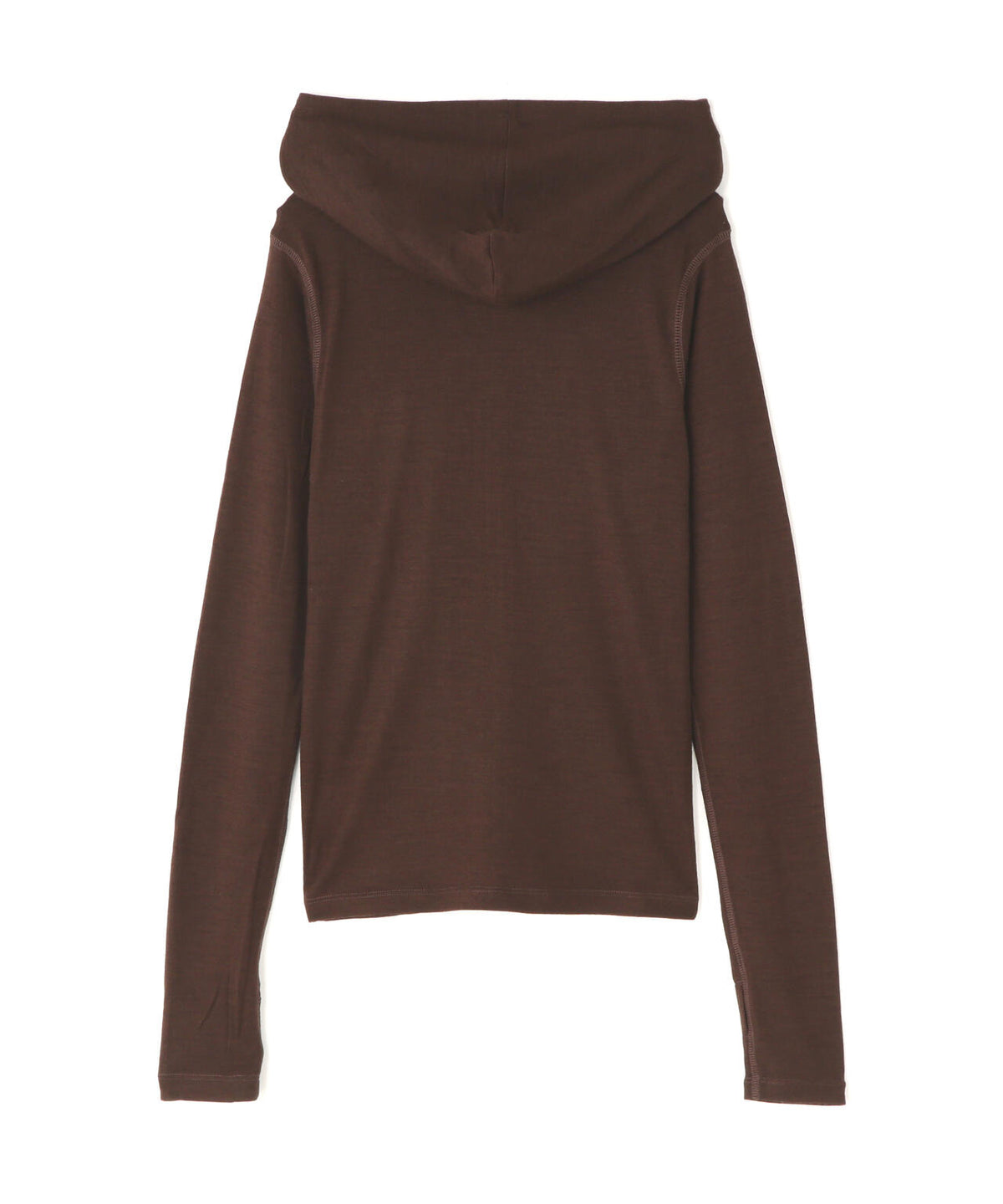CLANE/クラネ/HALF ZIP WOOL HOODED TOPS