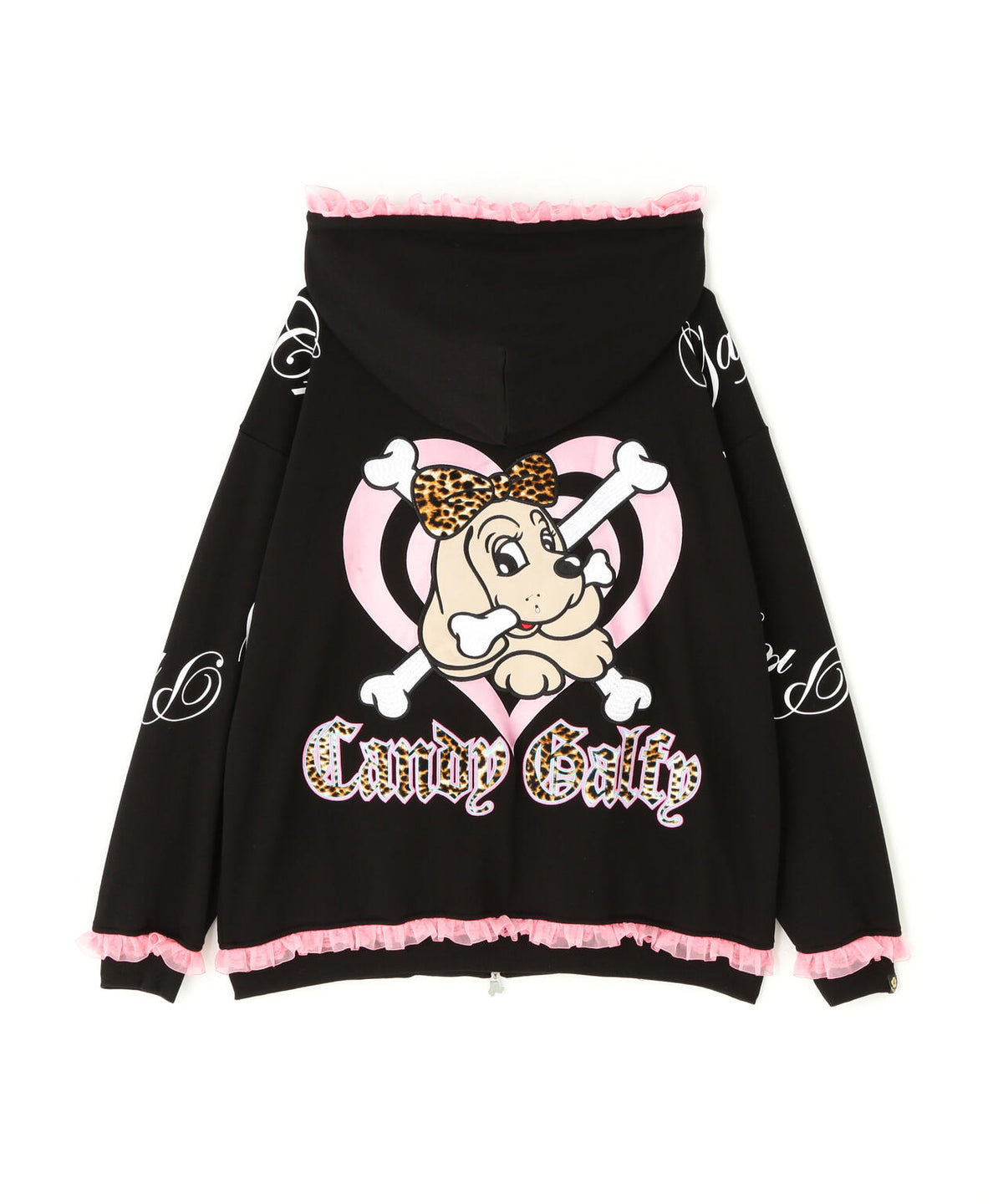 CANDYGALFY/キャンディーガルフィー/ぷりぷりボーンふりるパーカー