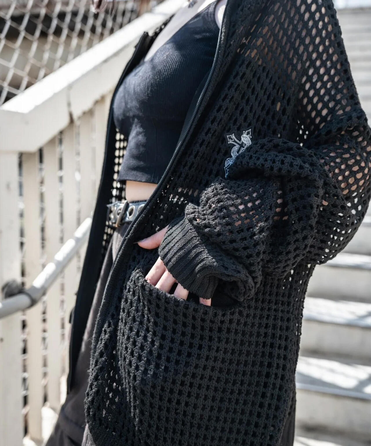 gibous/ギボス/Cross Snake Mesh Parker | L.H.P（エルエイチピー
