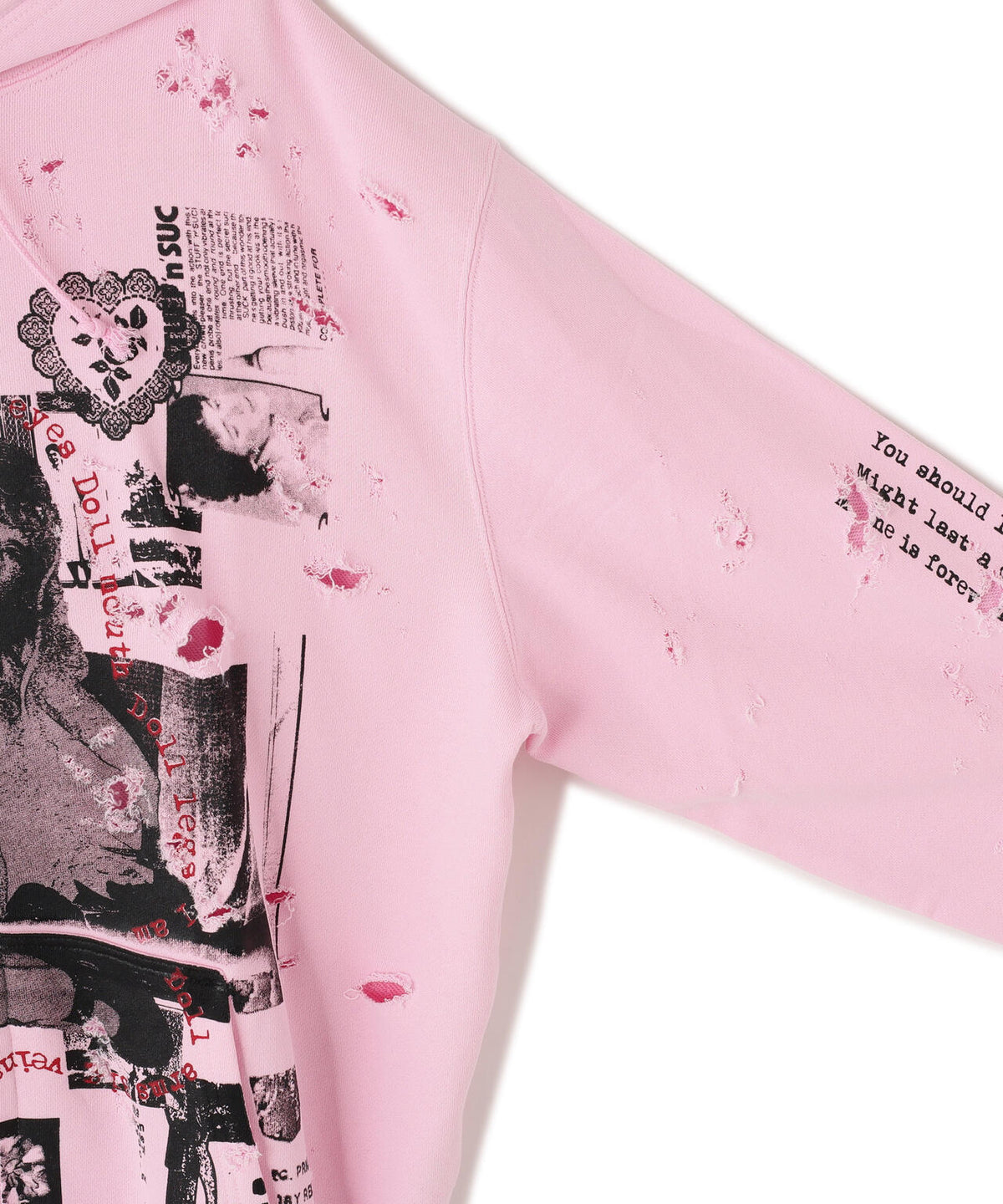 emary/エメリー/Damaged Scarred Cd Zip Hoodie