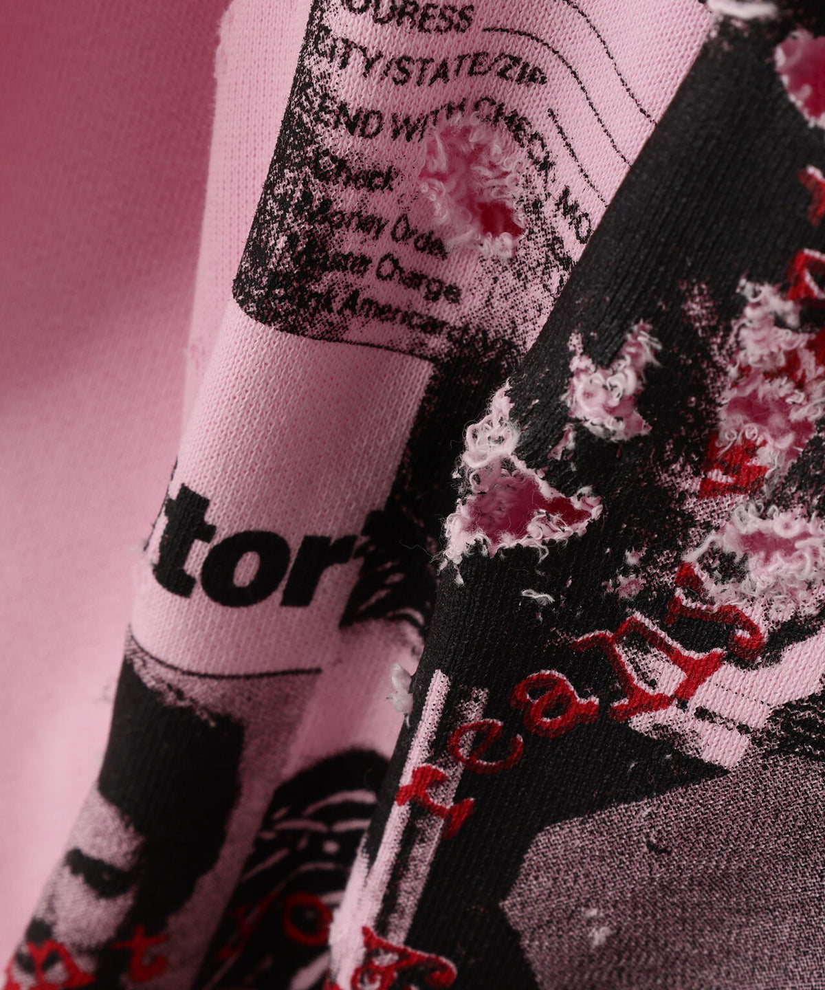 emary/エメリー/Damaged Scarred Cd Zip Hoodie