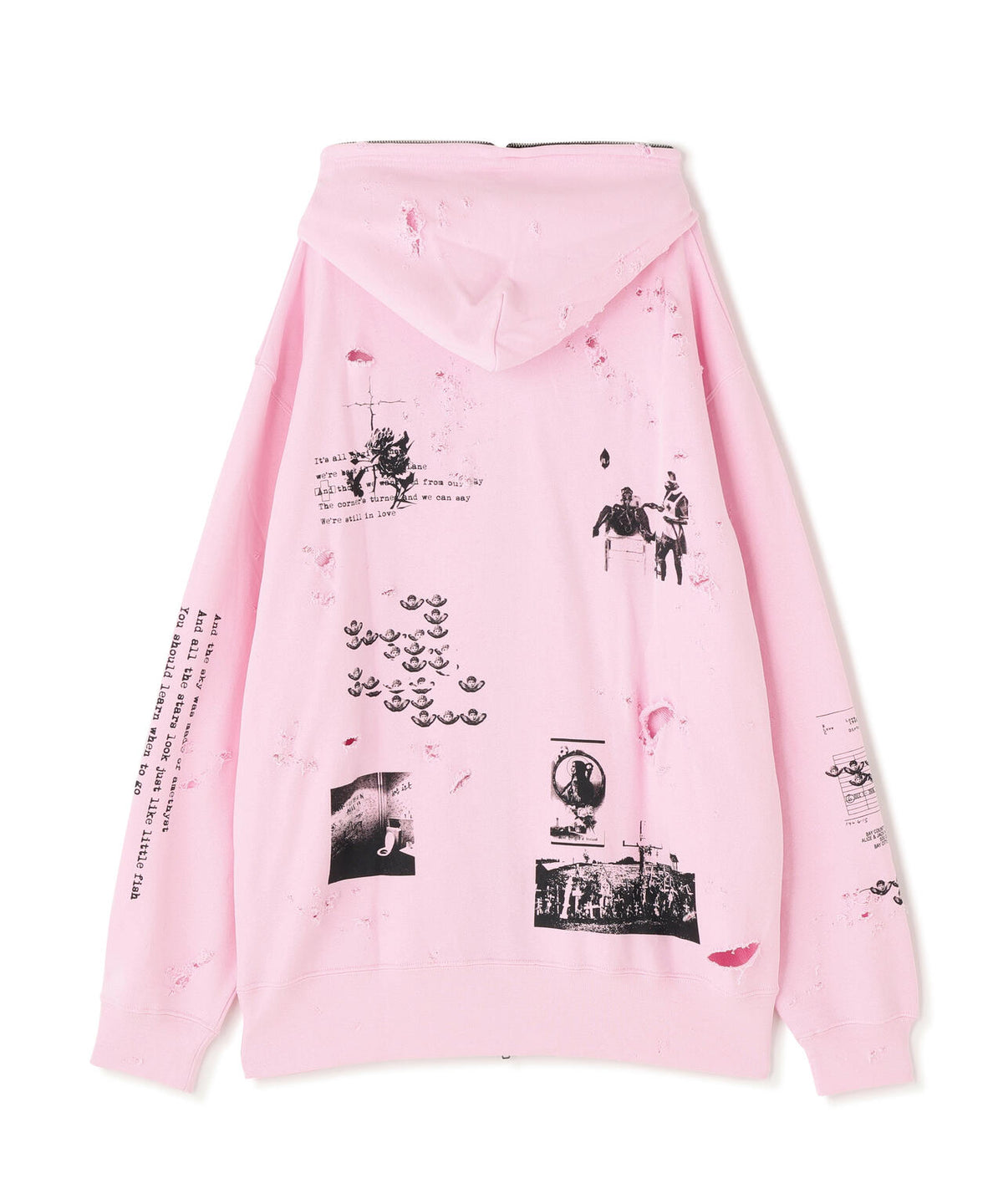 emary/エメリー/Damaged Scarred Cd Zip Hoodie