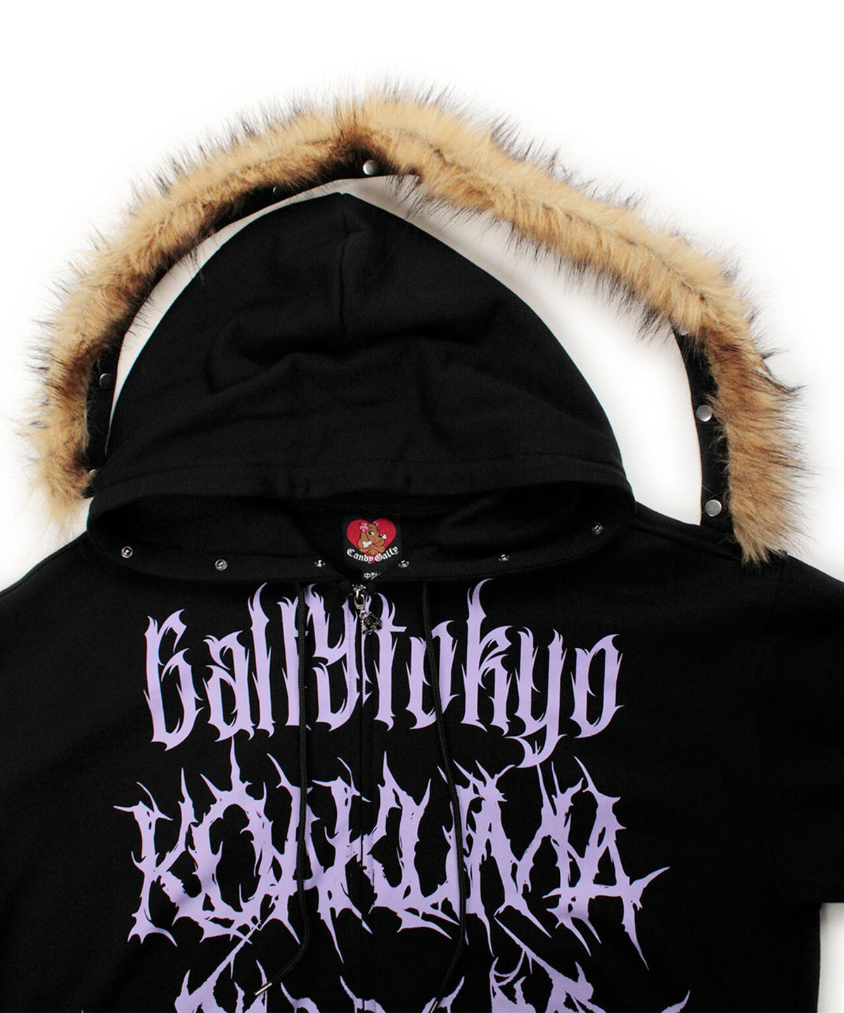 GALFY/ガルフィー/×松本いちか 小悪魔犬ふわふわフードZIPパーカー
