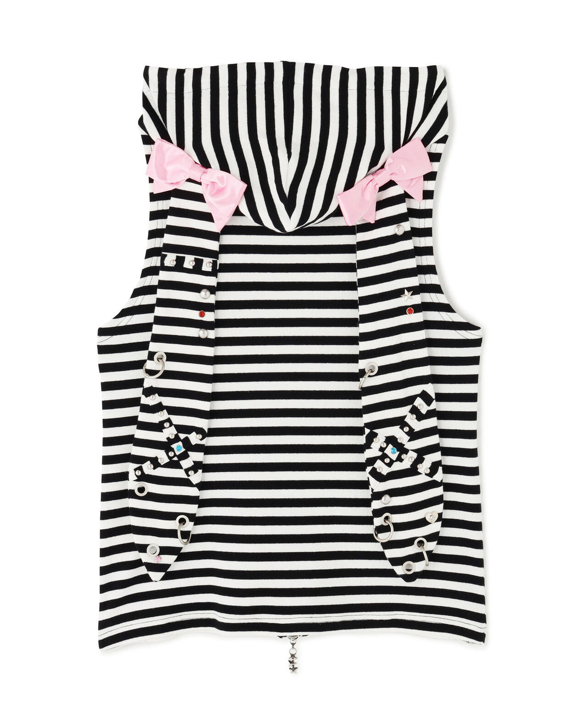 CFIERCE/フィアス/STRIPED BUNNY ZIP-UP HOODIE VEST