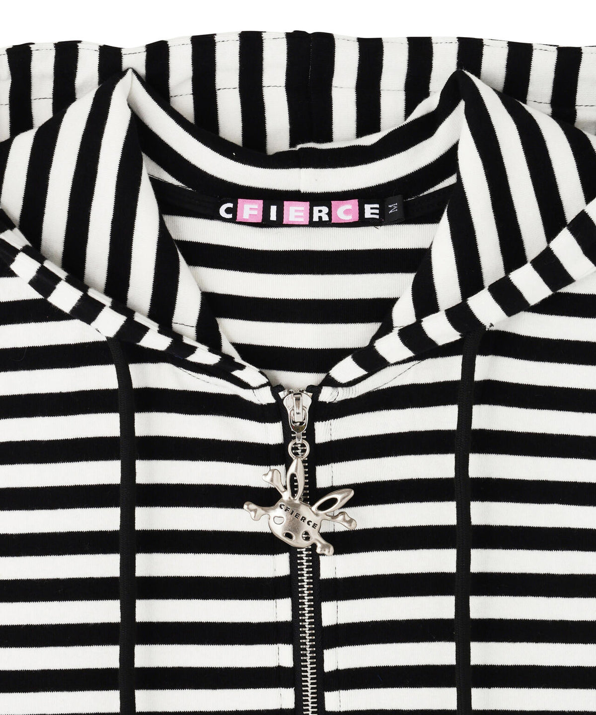 CFIERCE/フィアス/STRIPED BUNNY ZIP-UP HOODIE VEST