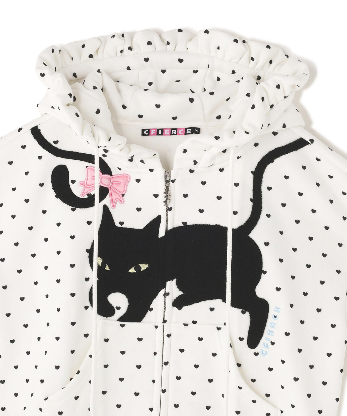 CFIERCE/フィアス/CAT POLKA ZIP HOODIE