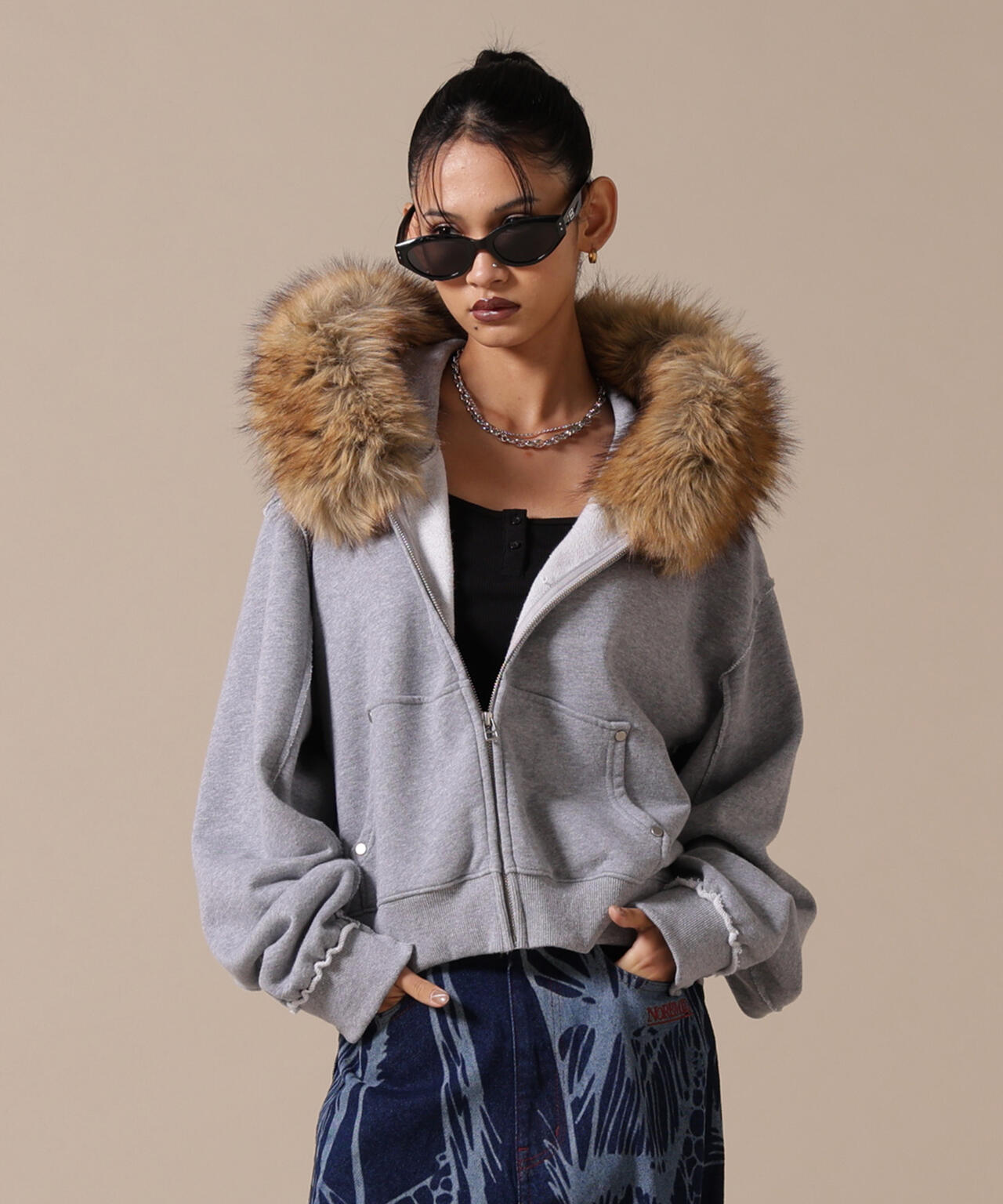 DankeSchon/ダンケシェーン/WOMEN FUR SWEAT HOODIE | L.H.P