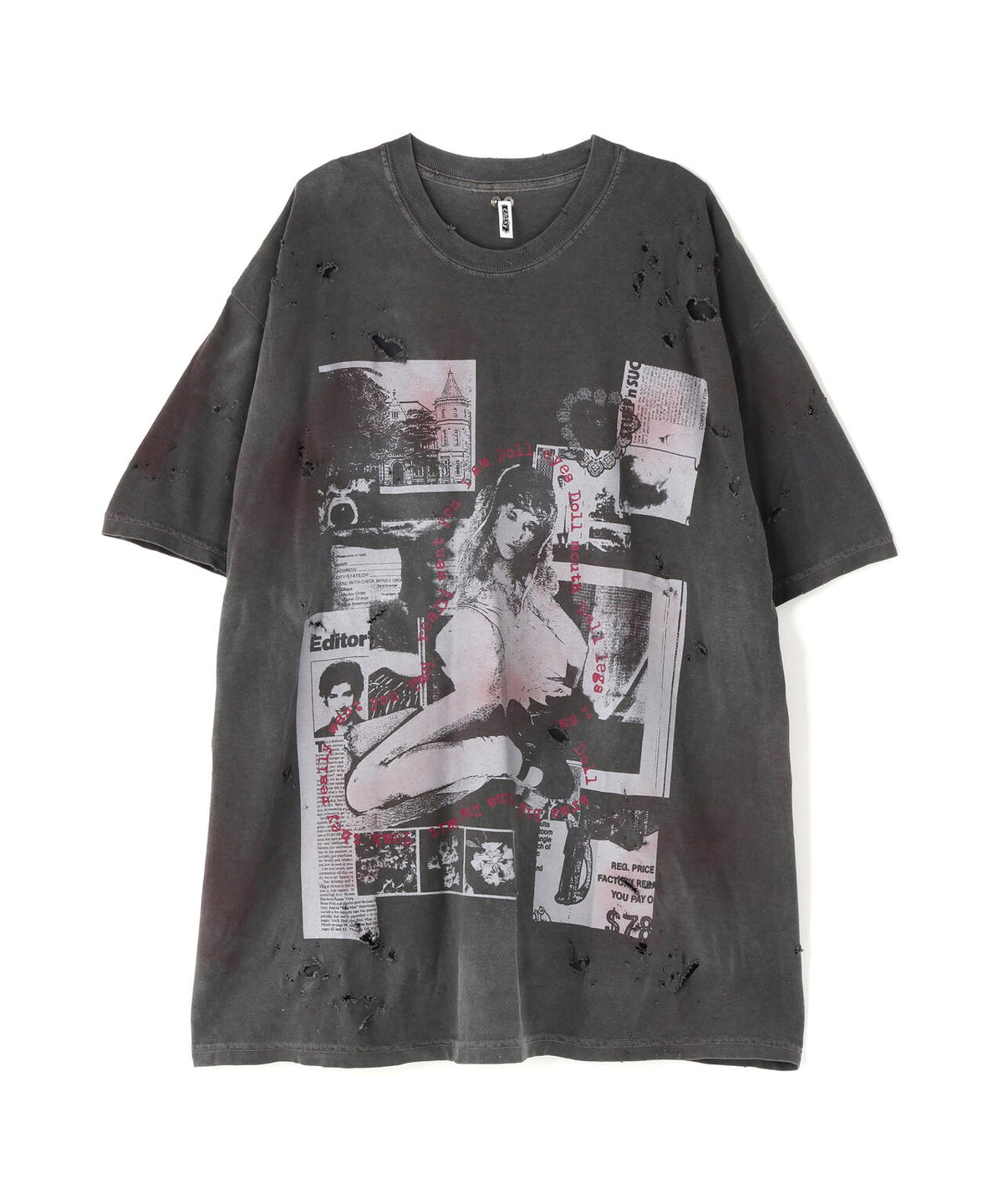 emary/エメリー/Damaged Scarred Cradle Tee