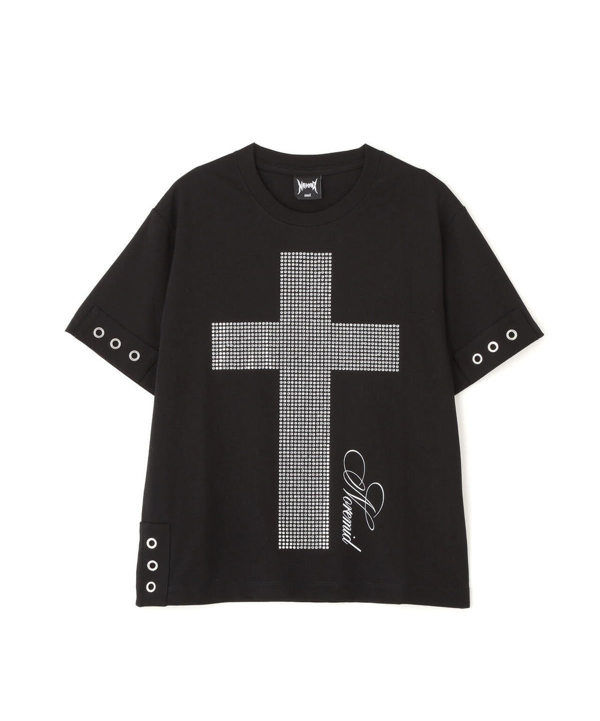 NoRemid/ノーリミッド/【LHP EXCLUSIVE】Cross Rhinestone S/S Tee