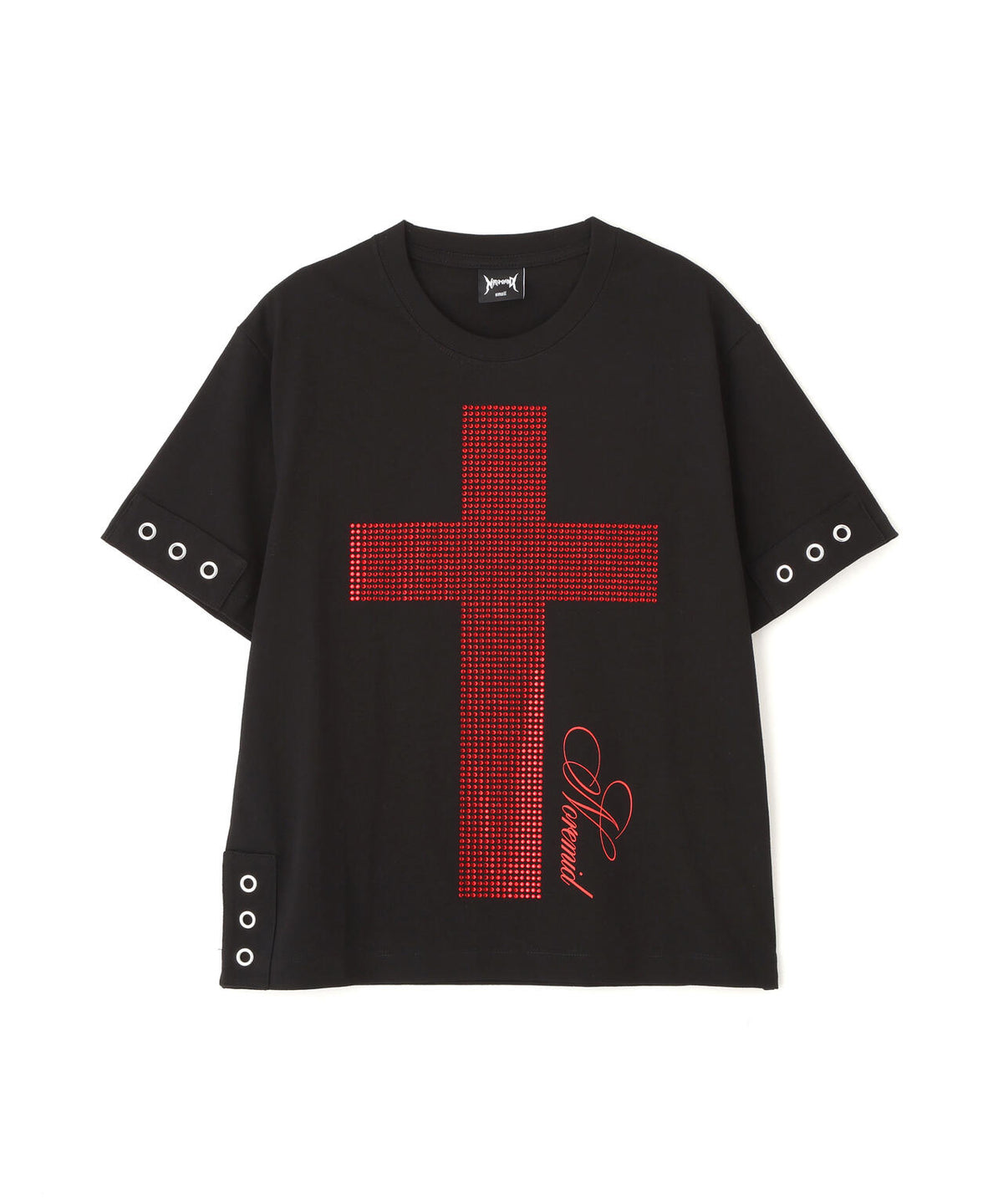 NoRemid/ノーリミッド/【LHP EXCLUSIVE】Cross Rhinestone S/S Tee
