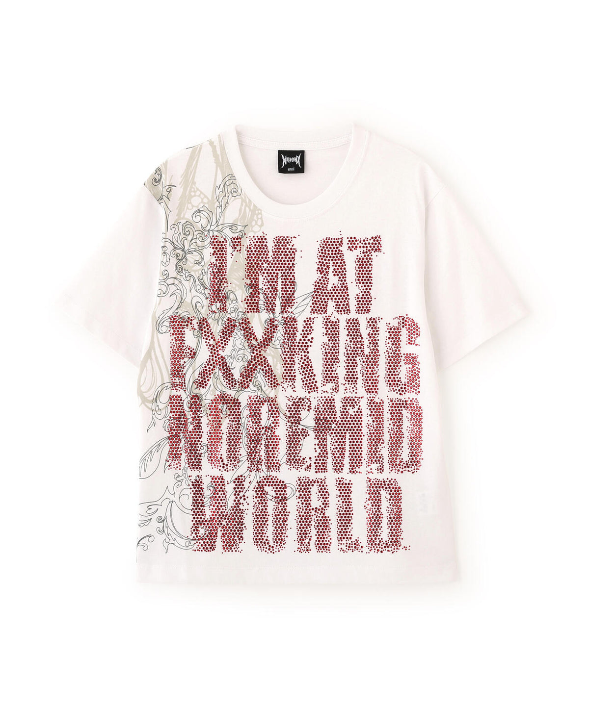 NoRemid/ノーリミッド/【LHP EXCLUSIVE】Logo Rhinestone S/S Tee