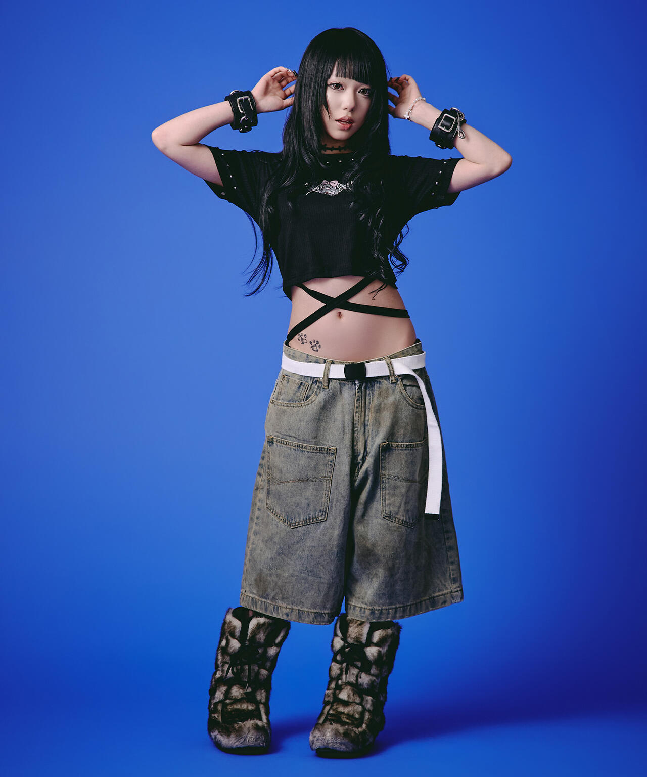 GALFY/ガルフィー/【LHP EXCLUSIVE】地雷ギャル リブ半袖TEE | L.H.P