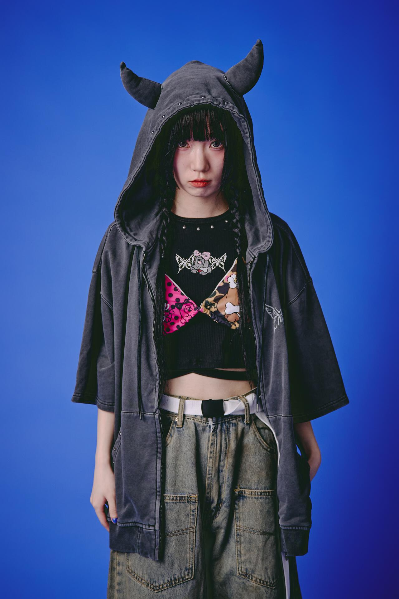 GALFY/ガルフィー/【LHP EXCLUSIVE】地雷ギャル リブ半袖TEE | L.H.P
