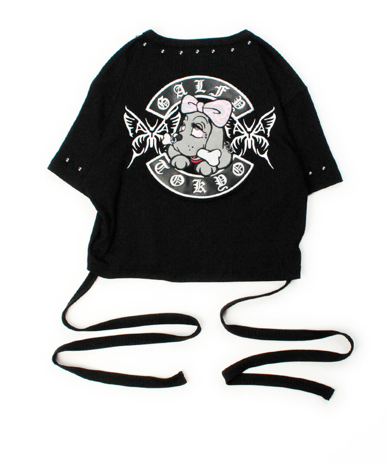 ガルフィー/Tシャツ/ボンデージハートフリル/グランジ加工/L GALFY（ガルフィー） tシャツ GALFY/ガルフィー/「LHP EXCLUSIVE」地雷