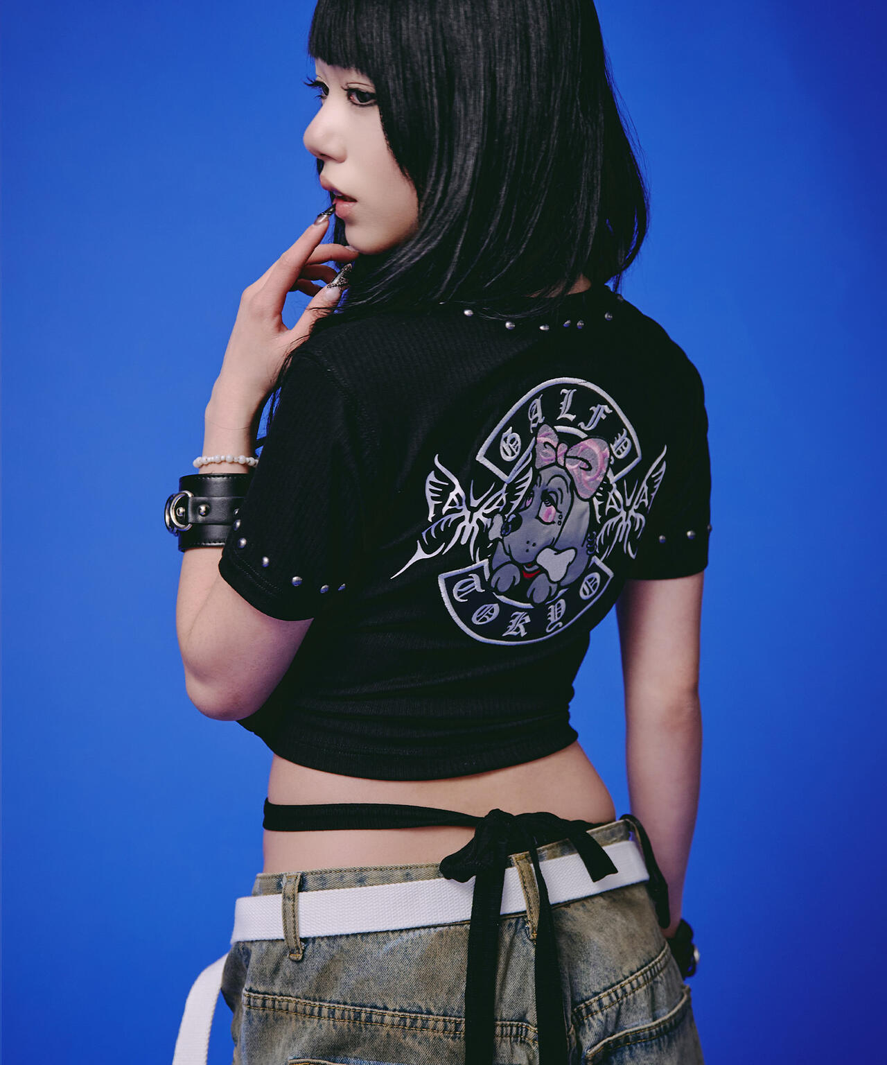 GALFY/ガルフィー/【LHP EXCLUSIVE】地雷ギャル リブ半袖TEE | L.H.P