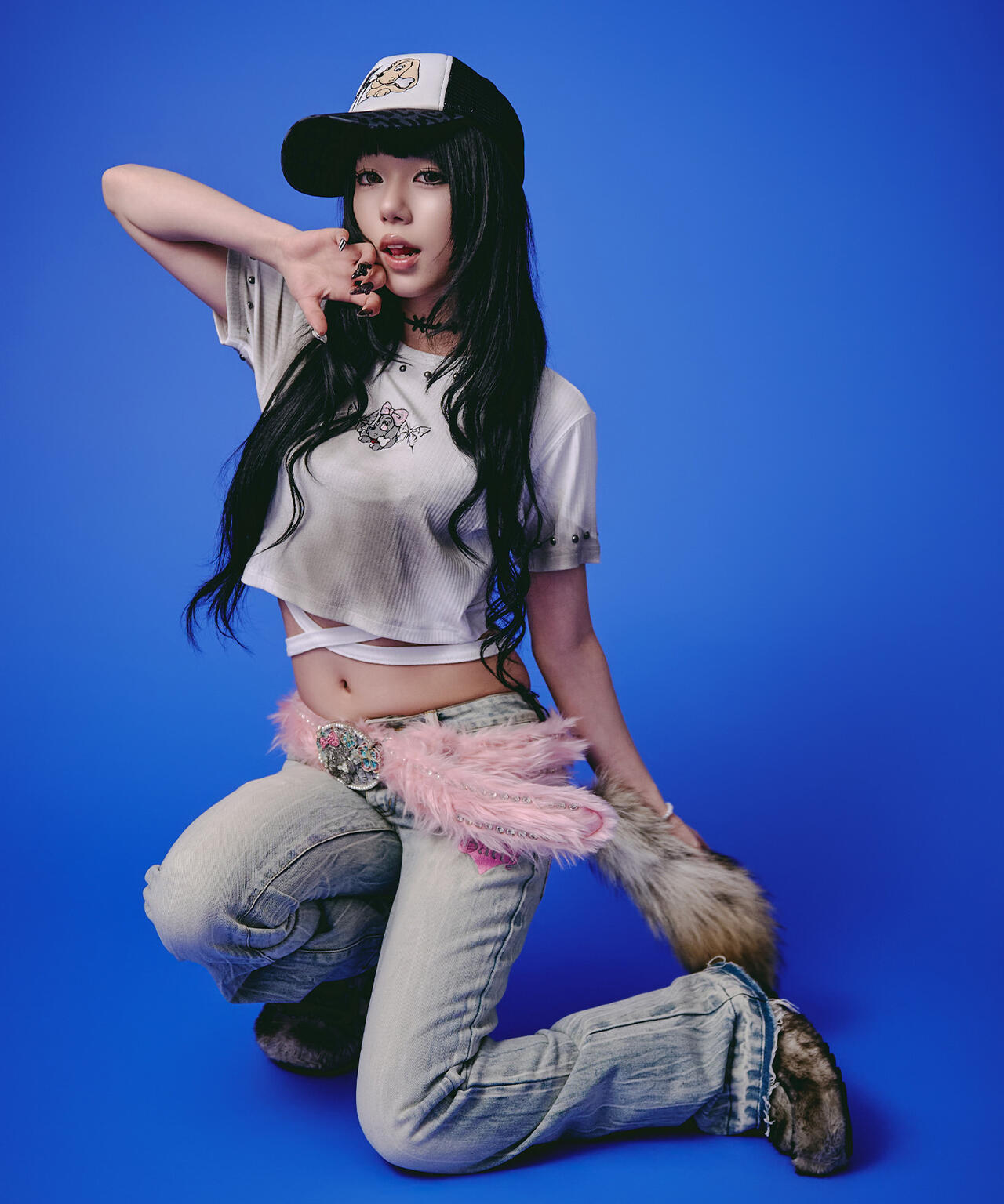 GALFY/ガルフィー/【LHP EXCLUSIVE】地雷ギャル リブ半袖TEE