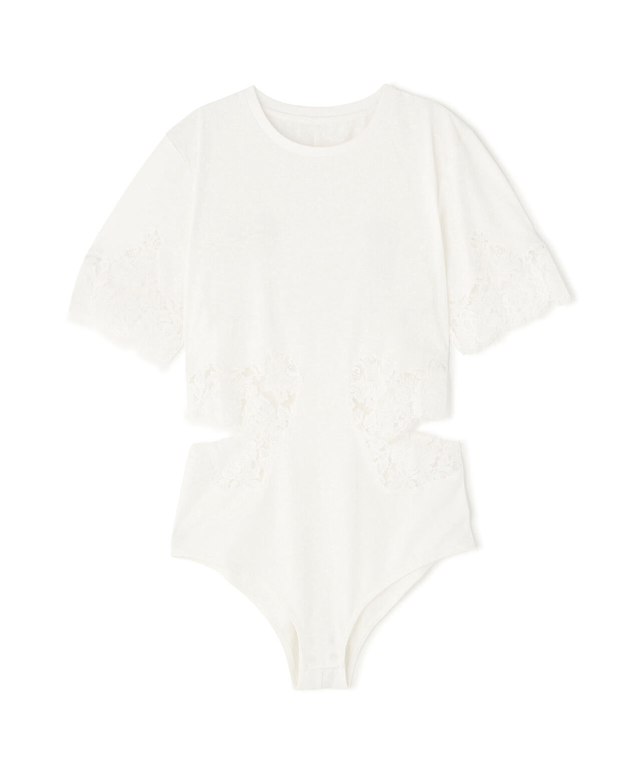 CLANE/クラネ/SIDE LACE CUT OUT BODYSUITS