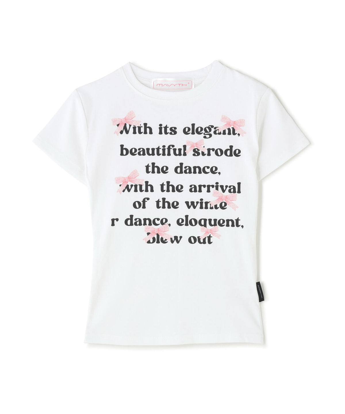 MAVYTH/メヴィス/LETTERRING RIBBON TEE