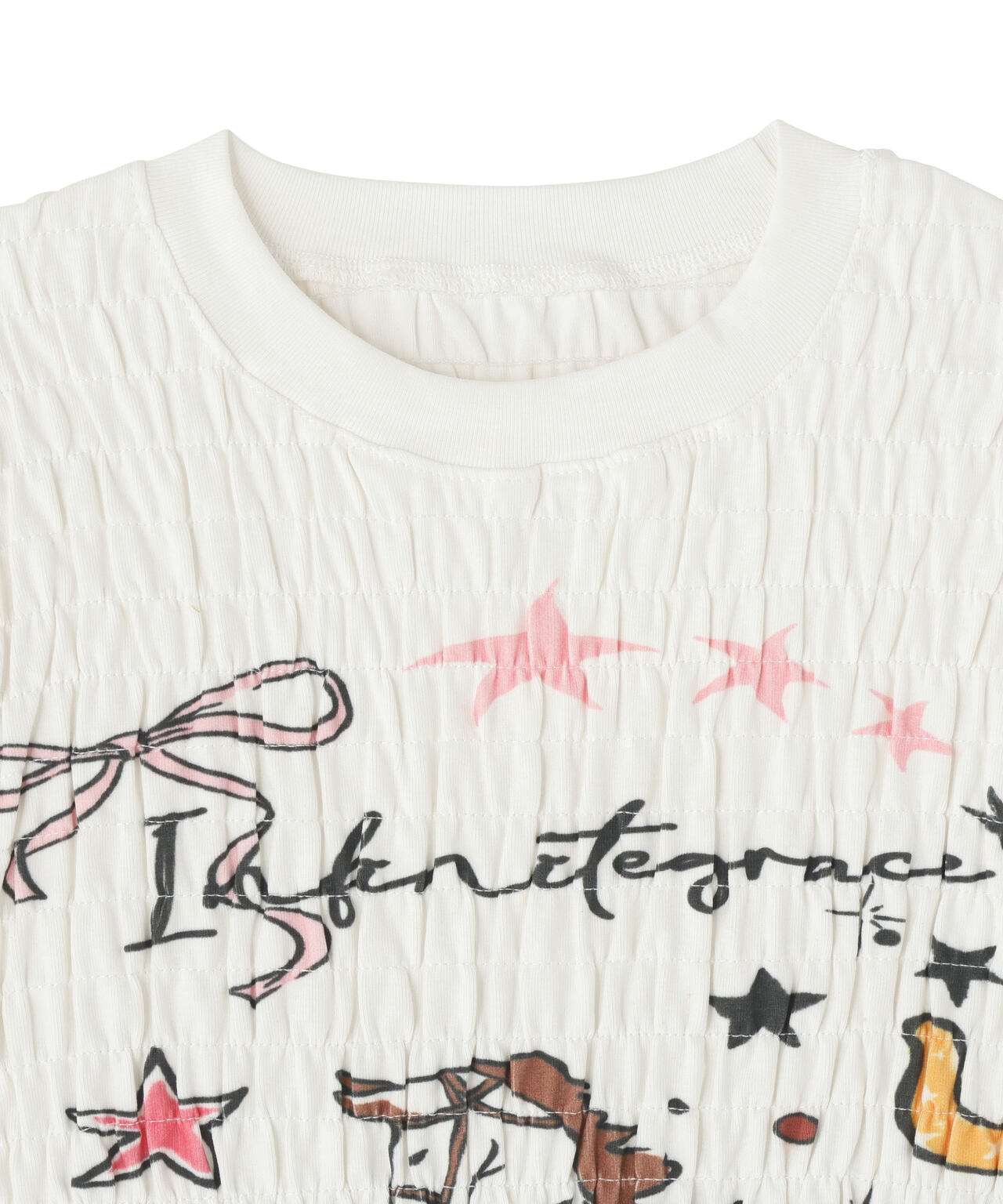 MAVYTH/メヴィス/SHIRRING PONY TEE