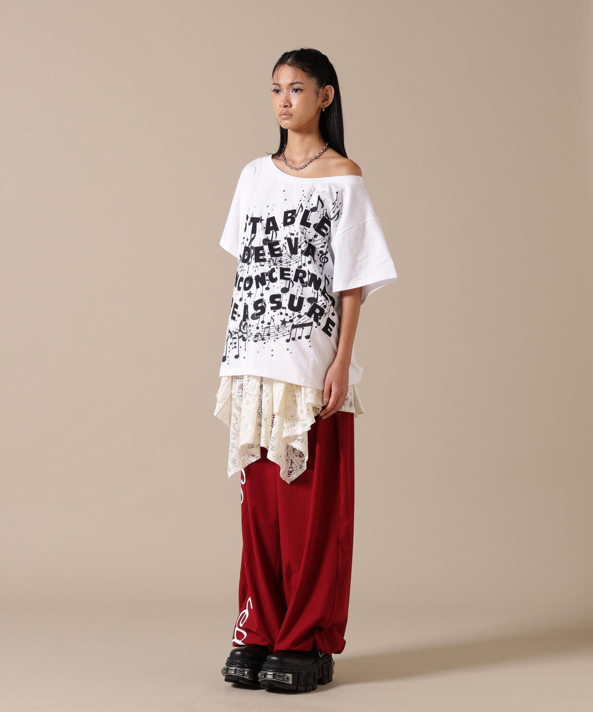 DeEVA/ディーヴァ/off-Shoulder Tee