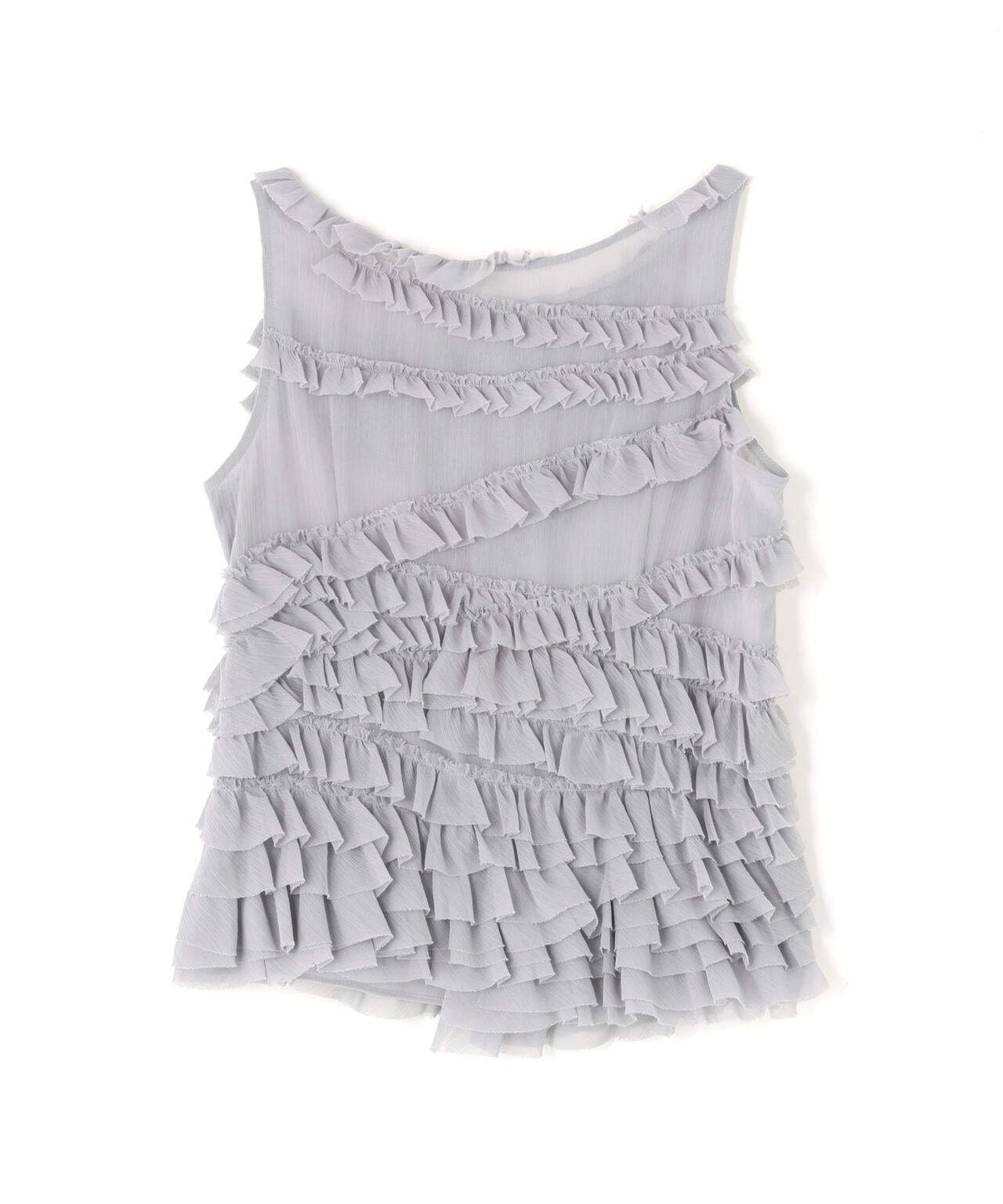 CLANE/クラネ/RANDOM FRILL SHEER N/S