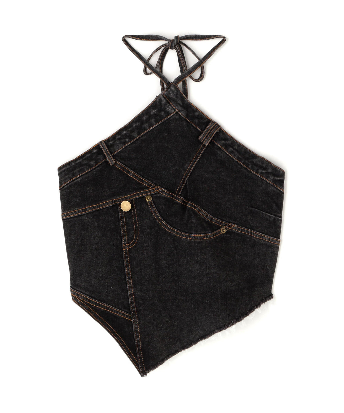 MAVYTH/メヴィス/HALTER NECK DENIM TOPS