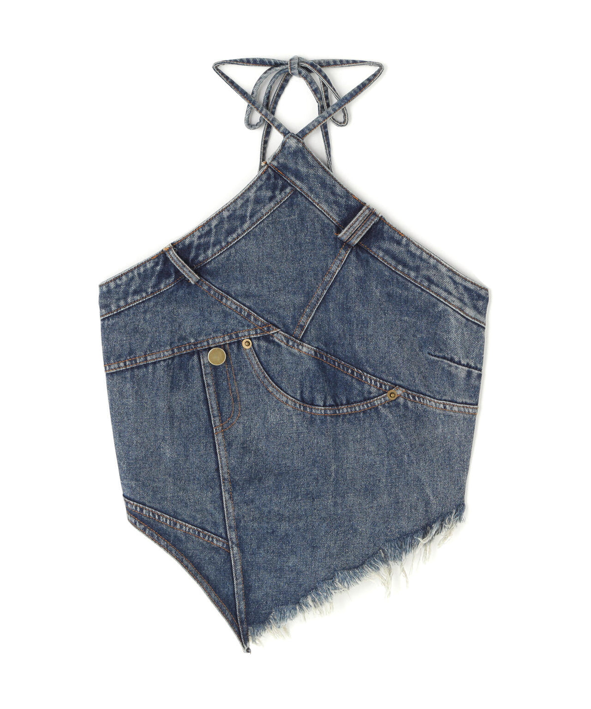 MAVYTH/メヴィス/HALTER NECK DENIM TOPS