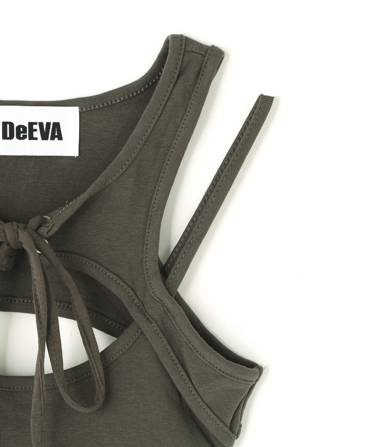DeEVA/ディーヴァ/CUTOUT LACE-UP TANK