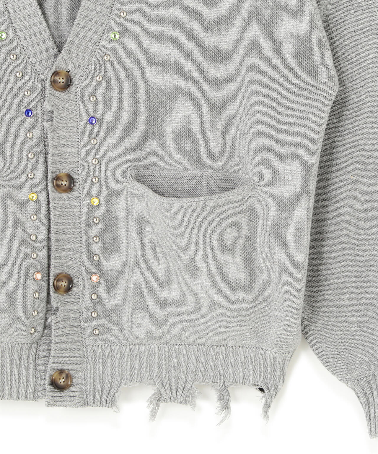 DankeSchon/ダンケシェーン/COTTON WJQ STUDS CARDIGAN