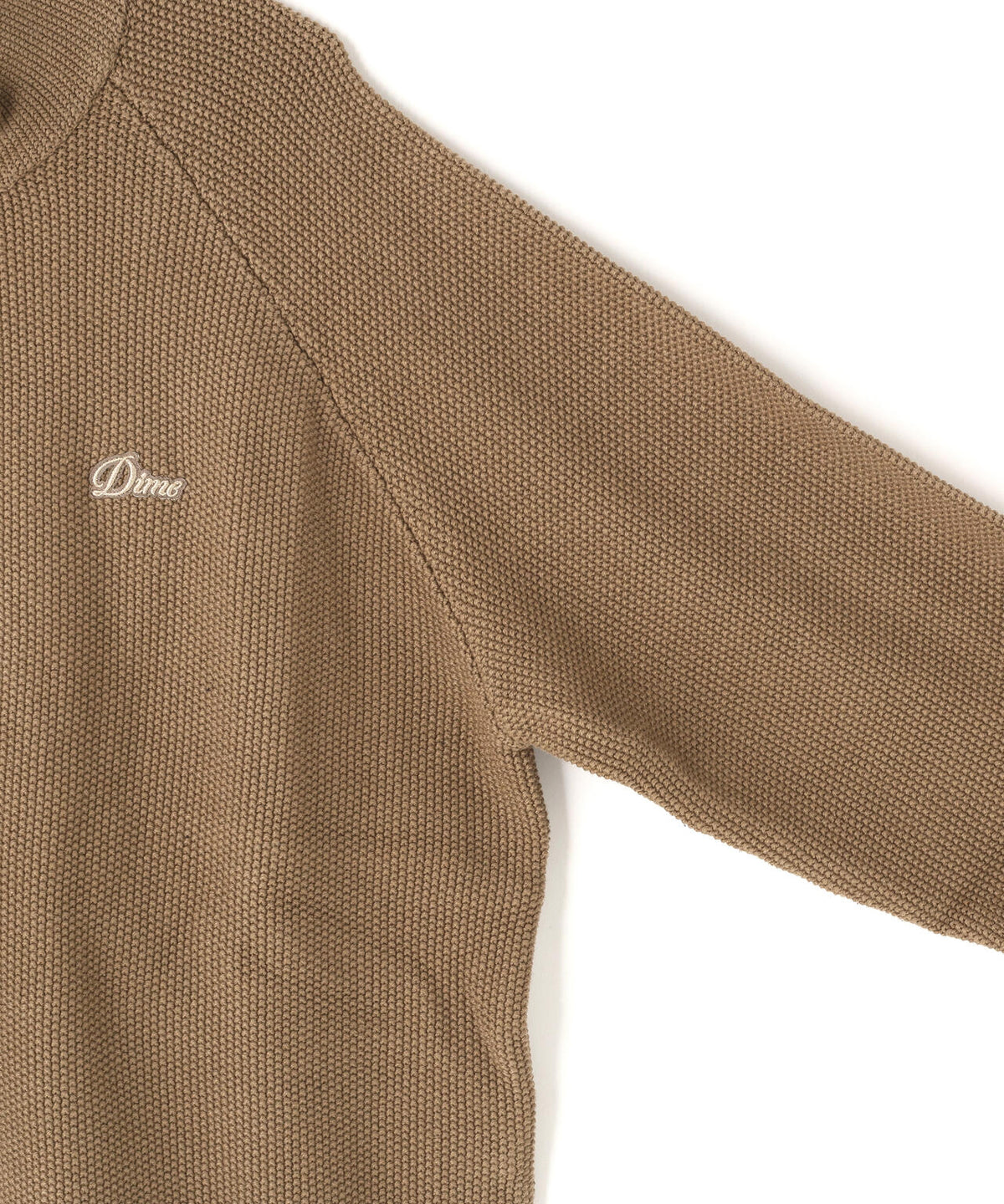 Dime/ダイム/Knitted Pique Zip Sweater