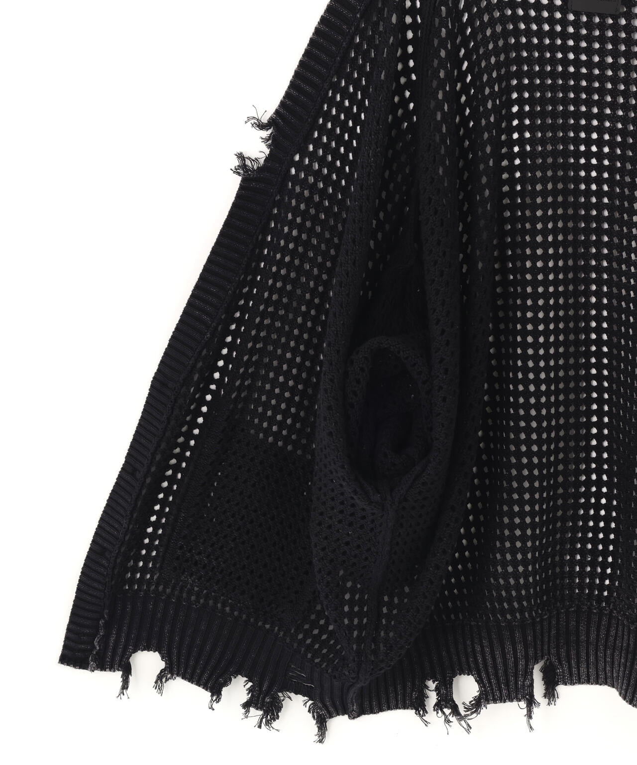 DankeSchon/ダンケシェーン/PIGMENT DAMAGE MESH CARDIGAN | L.H.P