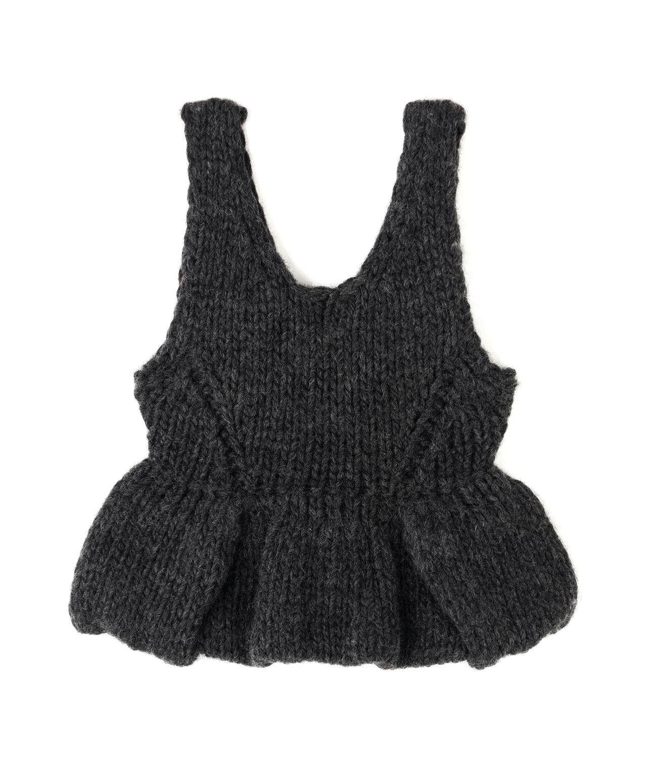 CLANE/クラネ/W FACE HAND KNIT PEPLUM BUSTIER | L.H.P
