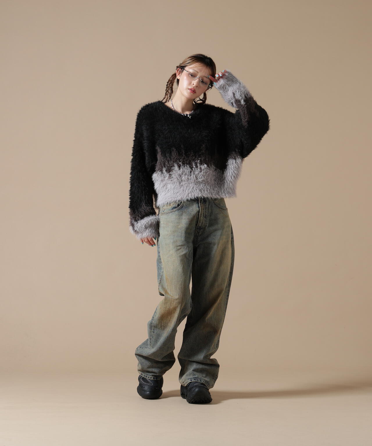 DankeSchon/ダンケシェーン/WOMEN SHAGGY KNIT | L.H.P