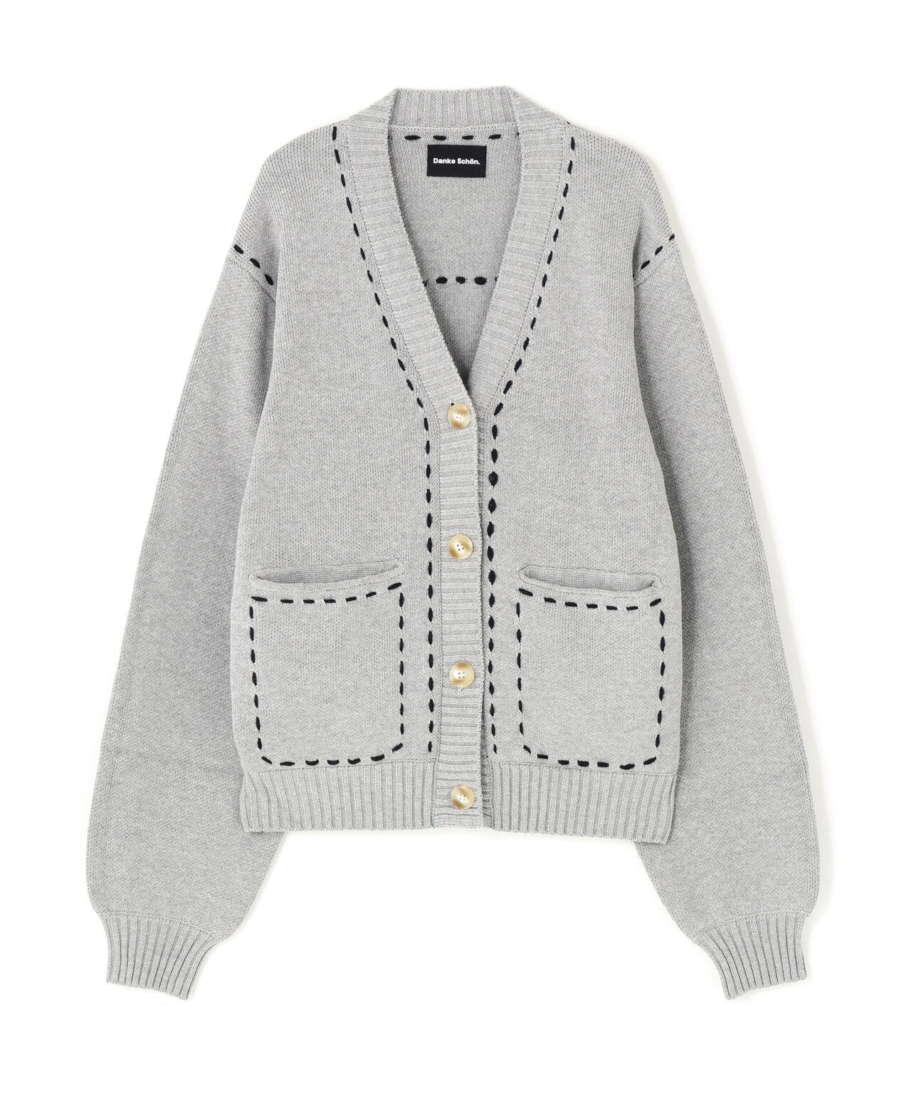 DankeSchon/ダンケシェーン/WOMEN STITCH KNIT CARDIGAN | L.H.P