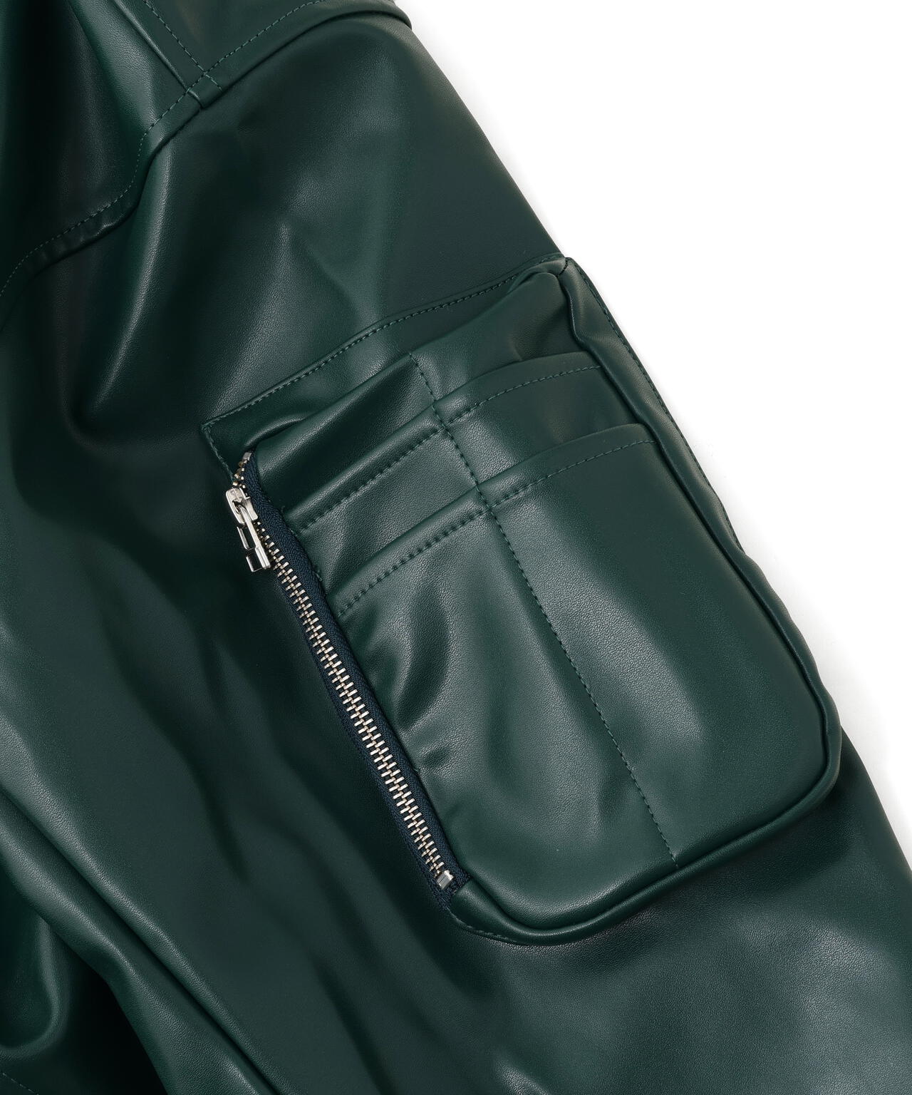 DankeSchon/ダンケシェーン/FAUXLEATHER OVERSIZED MA-1 | L.H.P