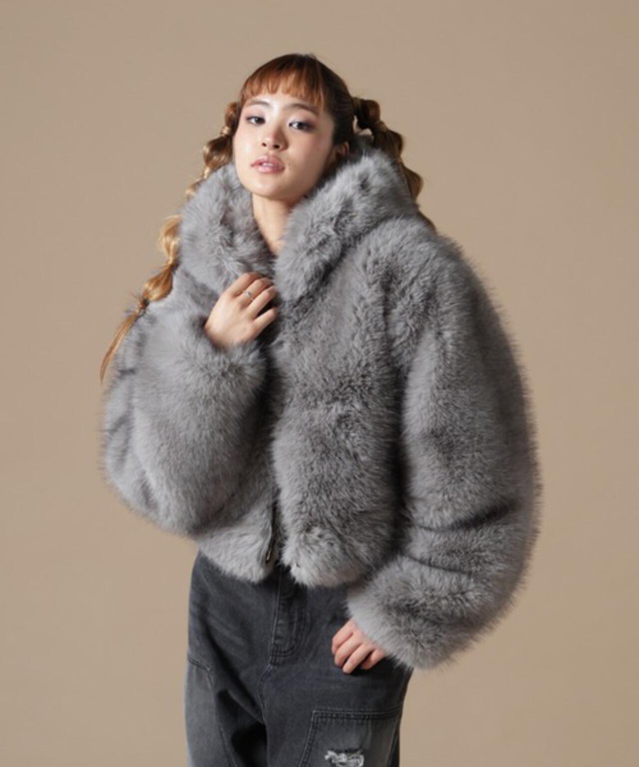 DankeSchon/ダンケシェーン/WOMEN ECO FUR HOOD BLOUSON | L.H.P