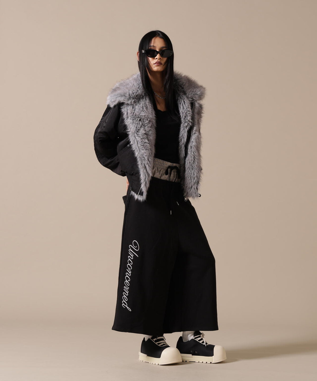 DankeSchon/ダンケシェーン/WOMEN REVERSIBLE FUR NYLON BLOUSON
