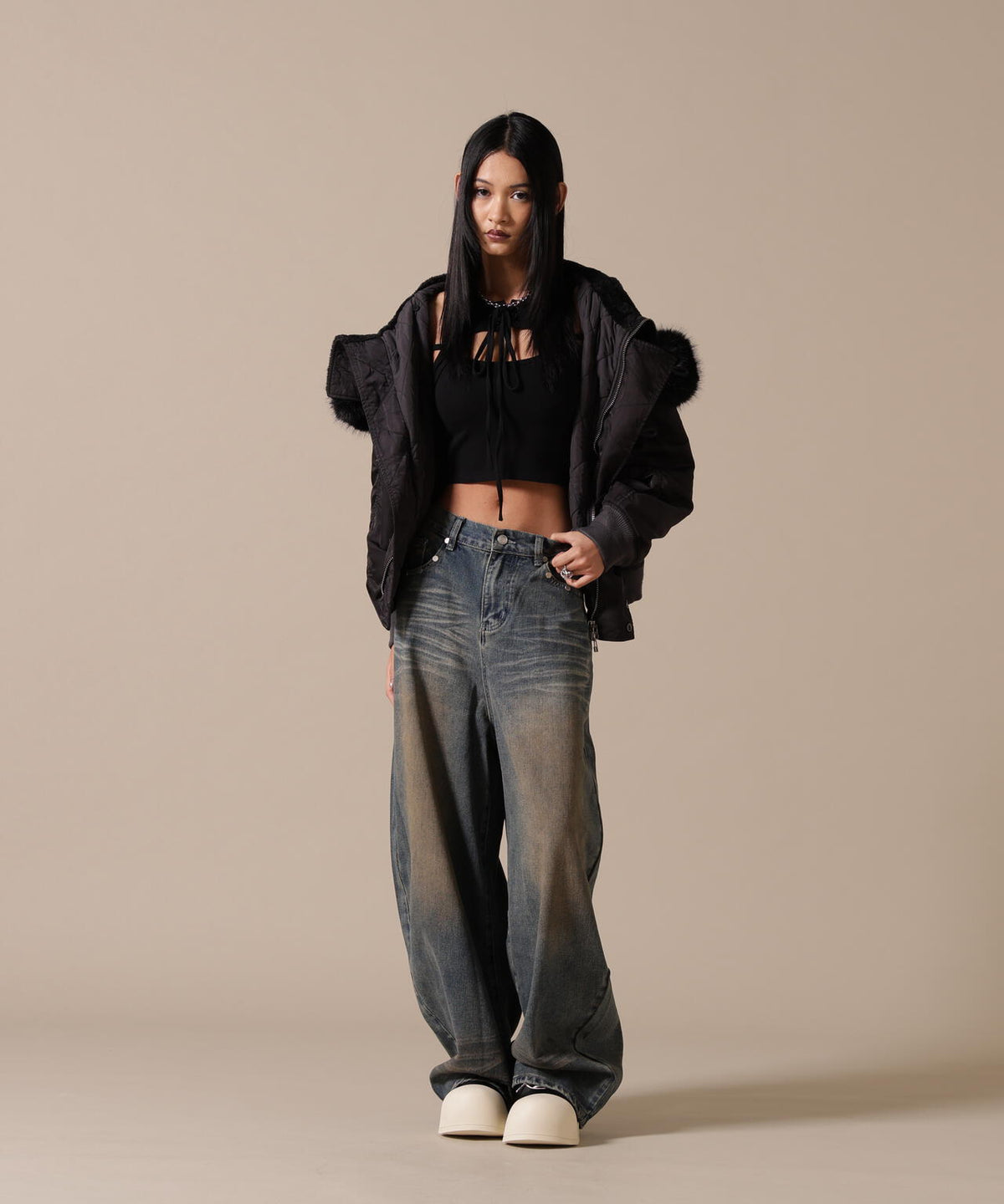 DankeSchon/ダンケシェーン/WOMEN ASUTEX NYLON TWILL N2B