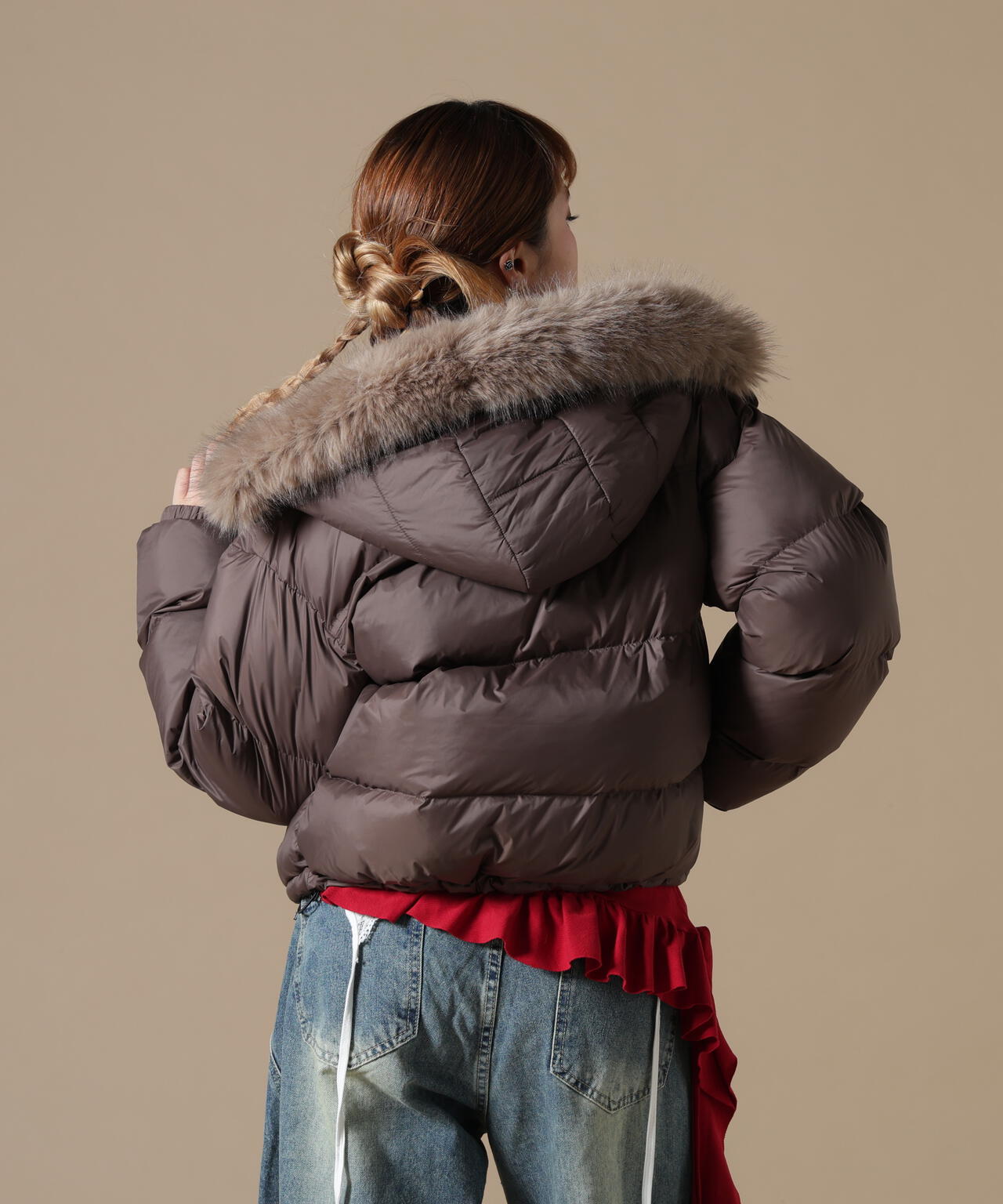 DankeSchon/ダンケシェーン/WOMEN NYLON FUR HOOD BLOUSON | L.H.P