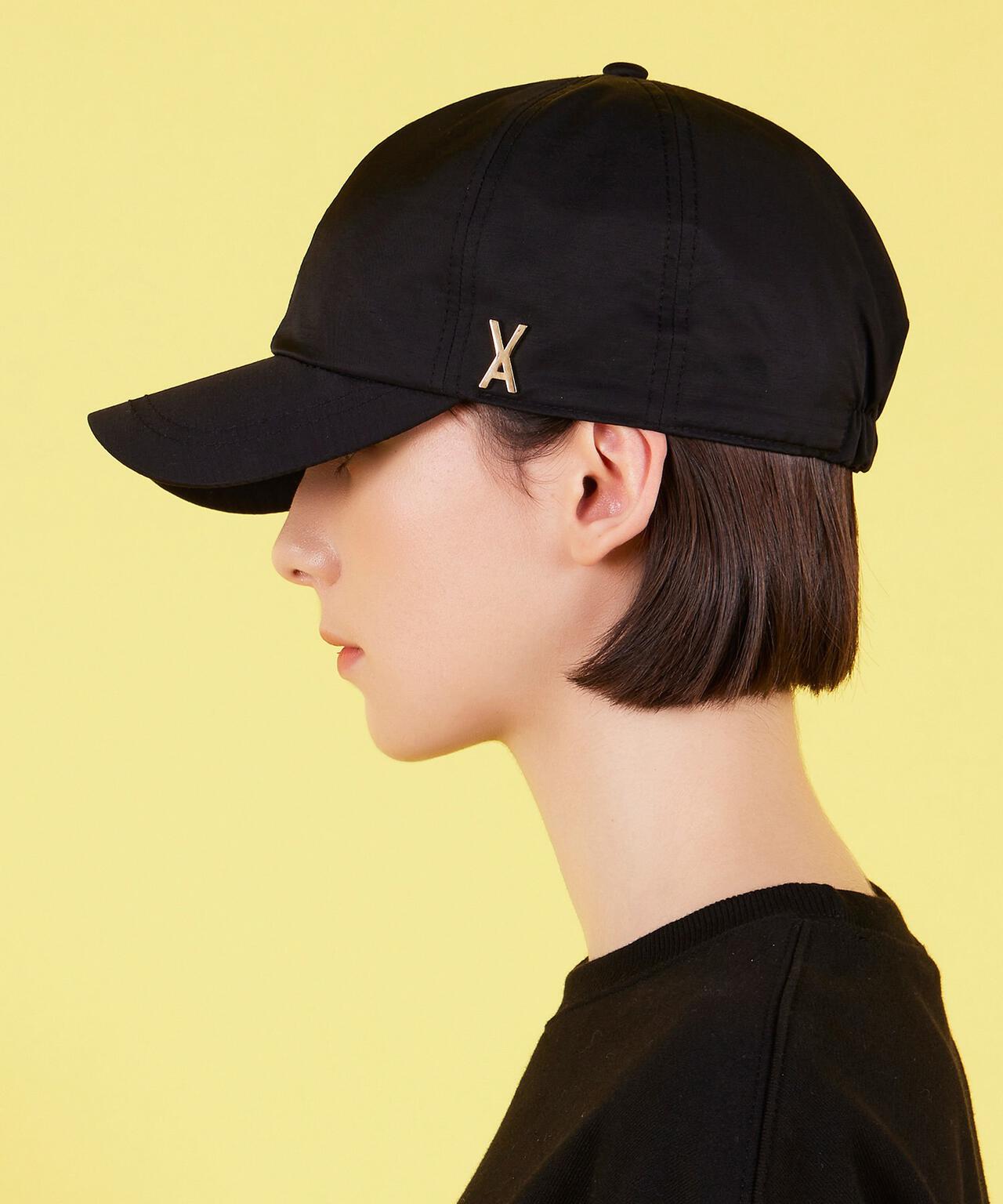 VARZAR/バザール/Stud Logo Nylon Newsboy Ball Cap Black | L.H.P