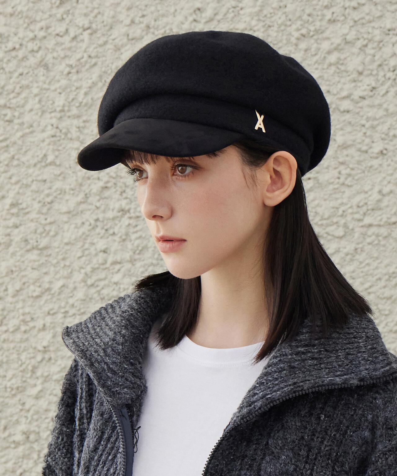 VARZAR/バザール/VA Stud Wool Combo Newsboy Cap | L.H.P