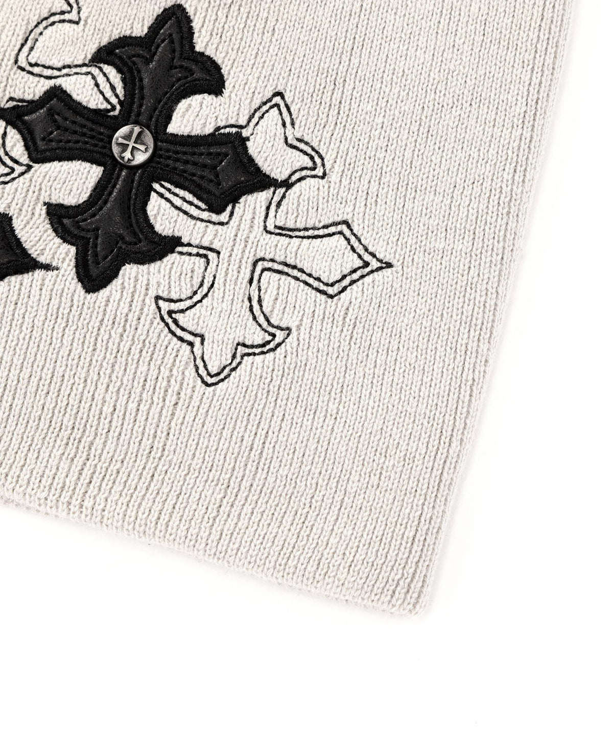 SUPPLIER/サプライヤー/Multiple Cross Leather Patch Beanie