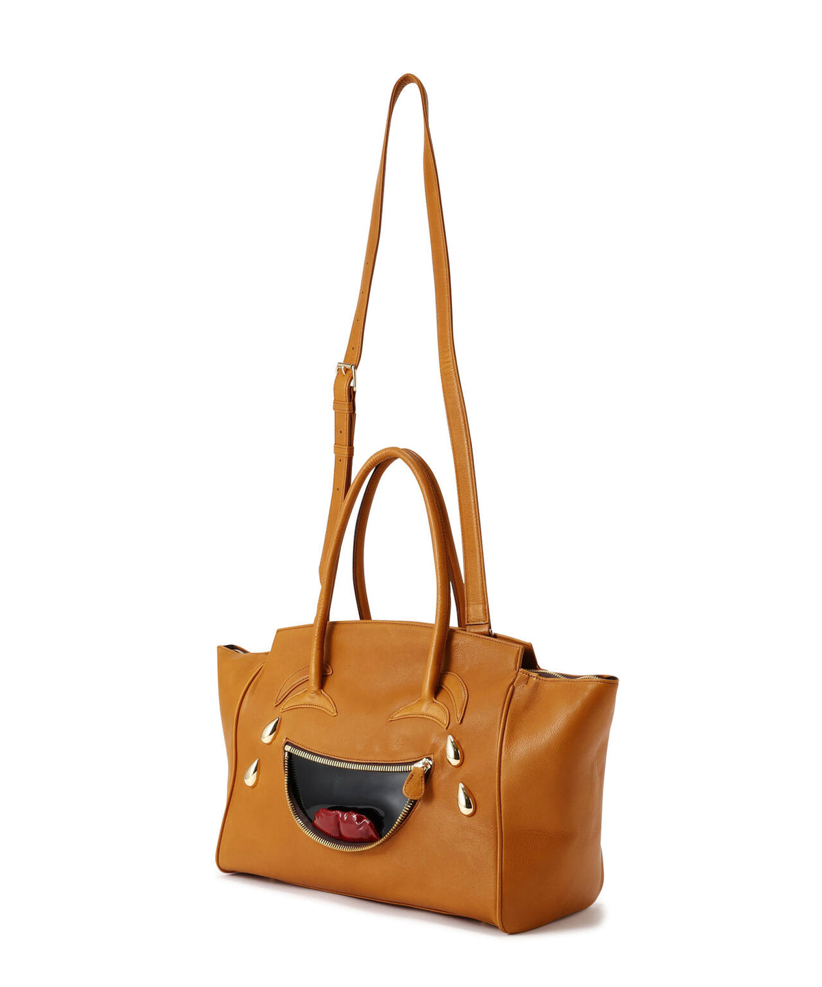 doublet/ダブレット/LAUGHING EMOJI LEATHER BAG