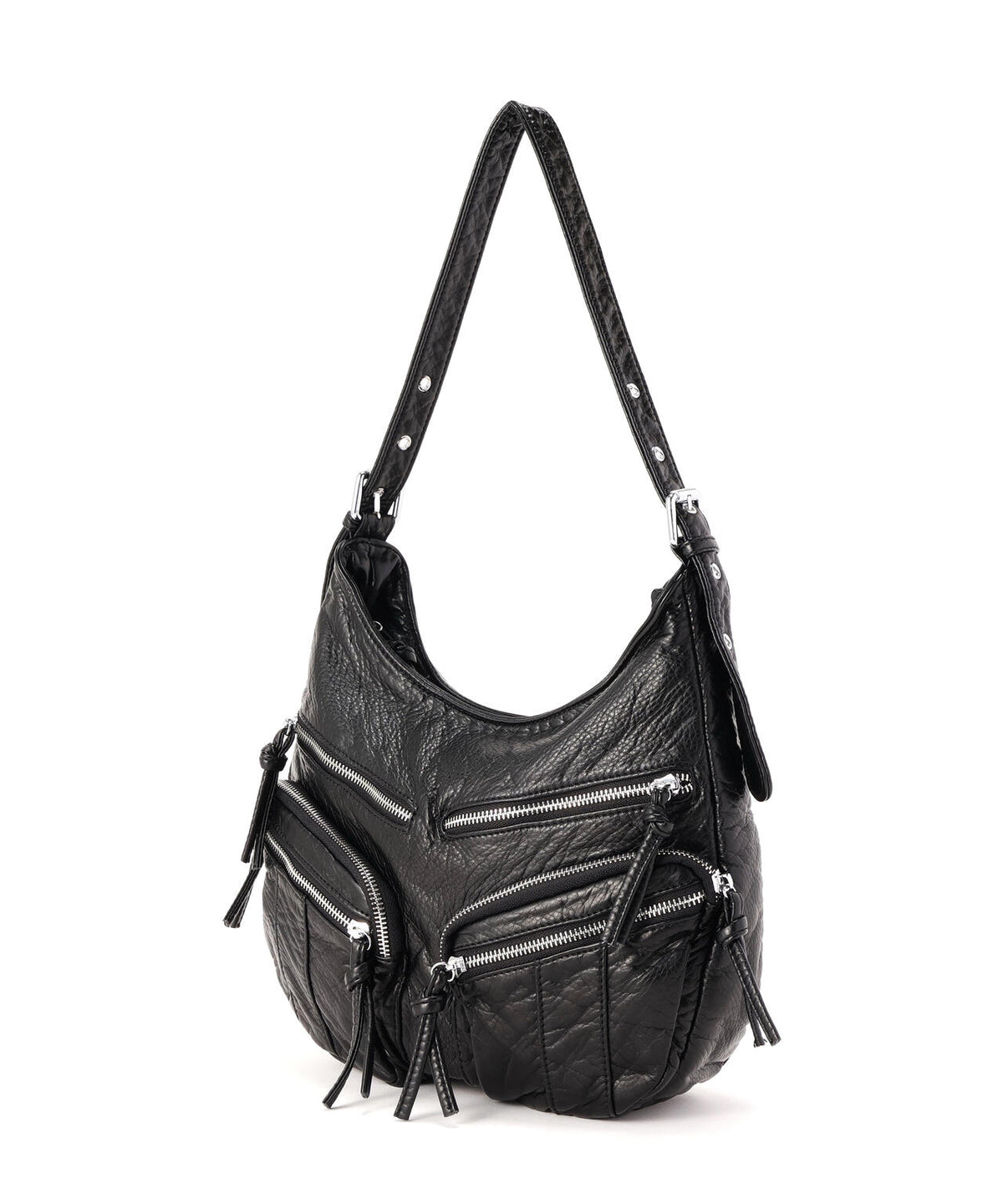 SIS/エスアイエス/PU LEATHER SHOULDER BAG