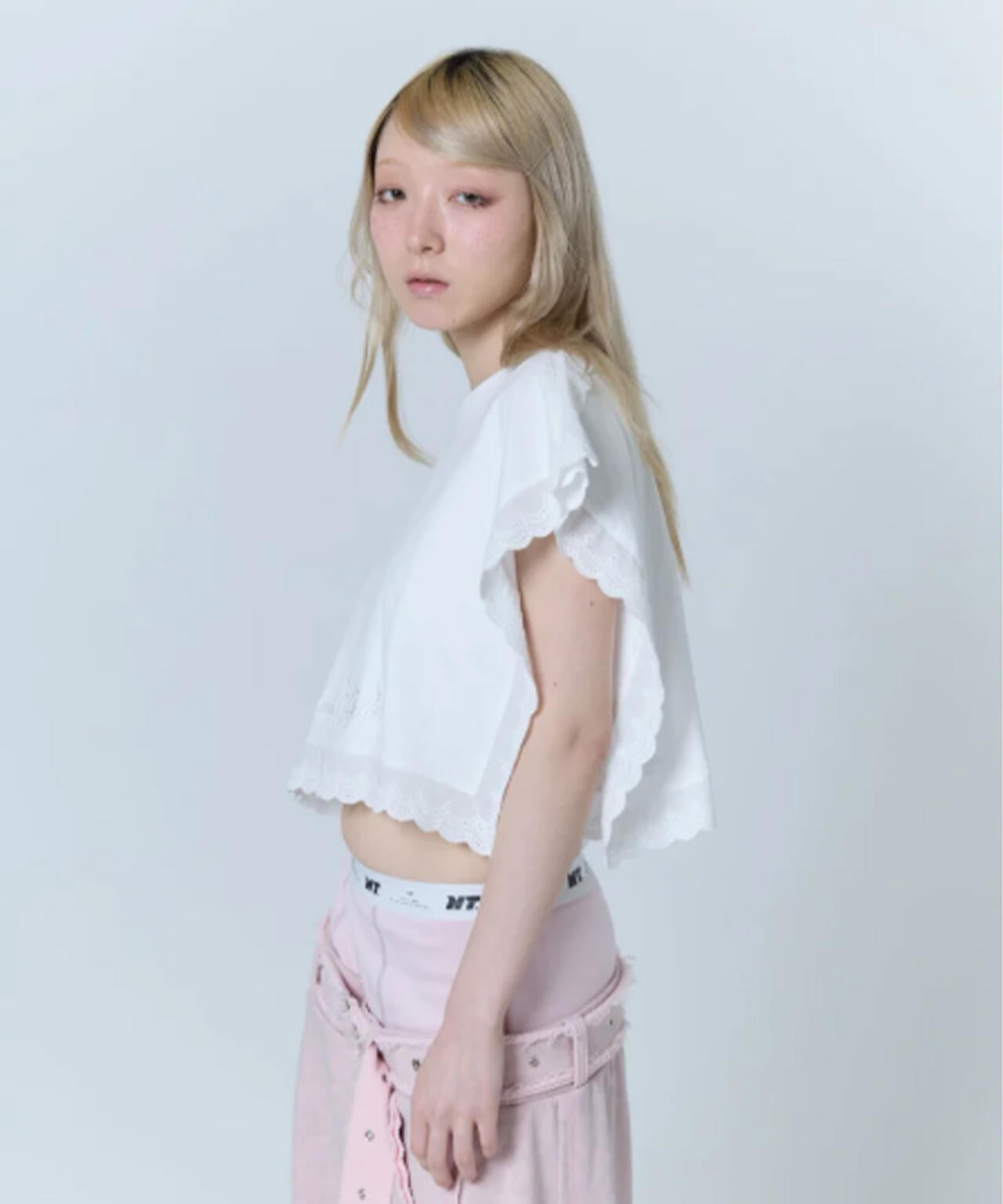 neith. ネイス Classic Lace Shirt(Beige)