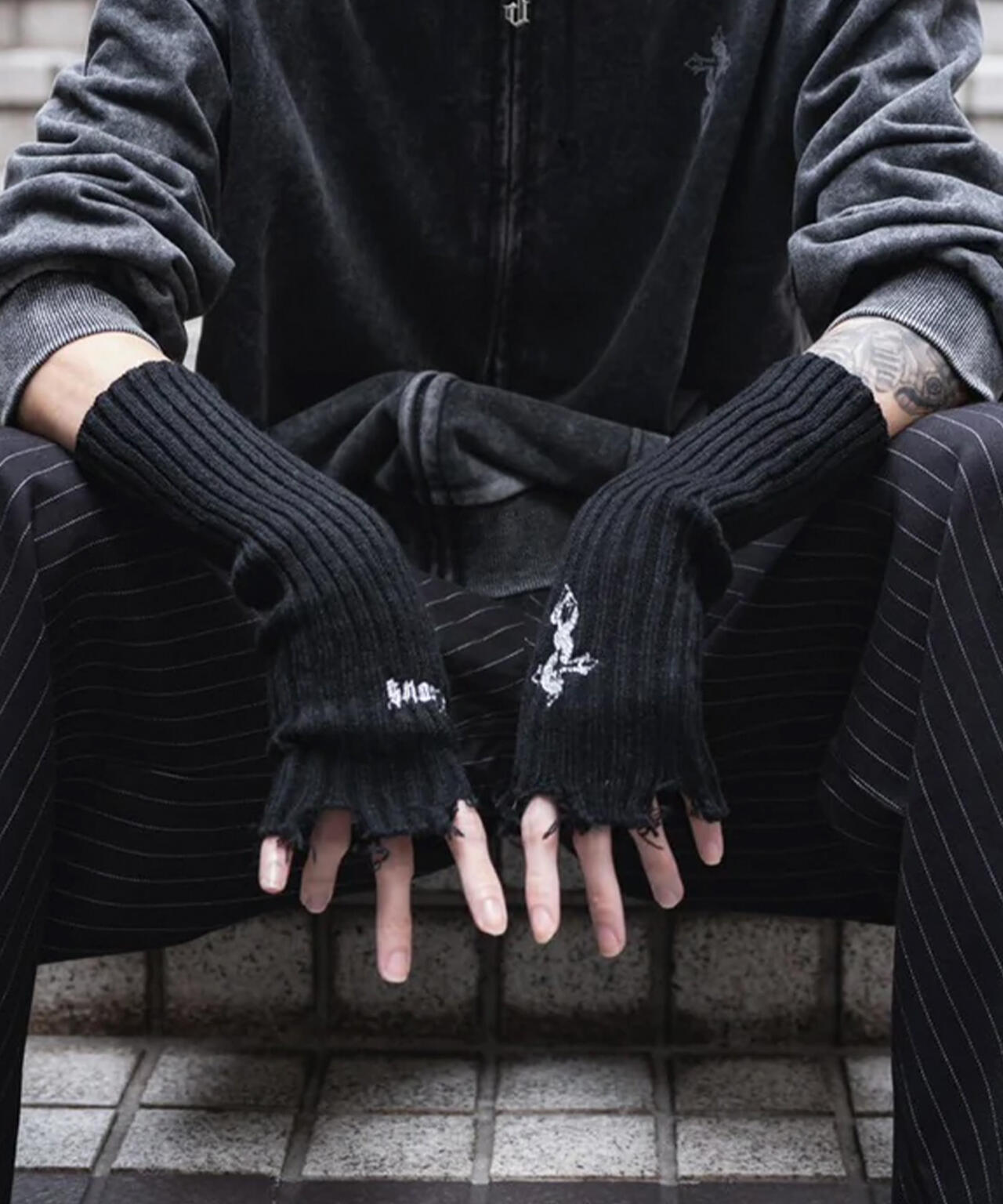 gibous/ギボス/Damage knit arm cover | L.H.P（エルエイチピー