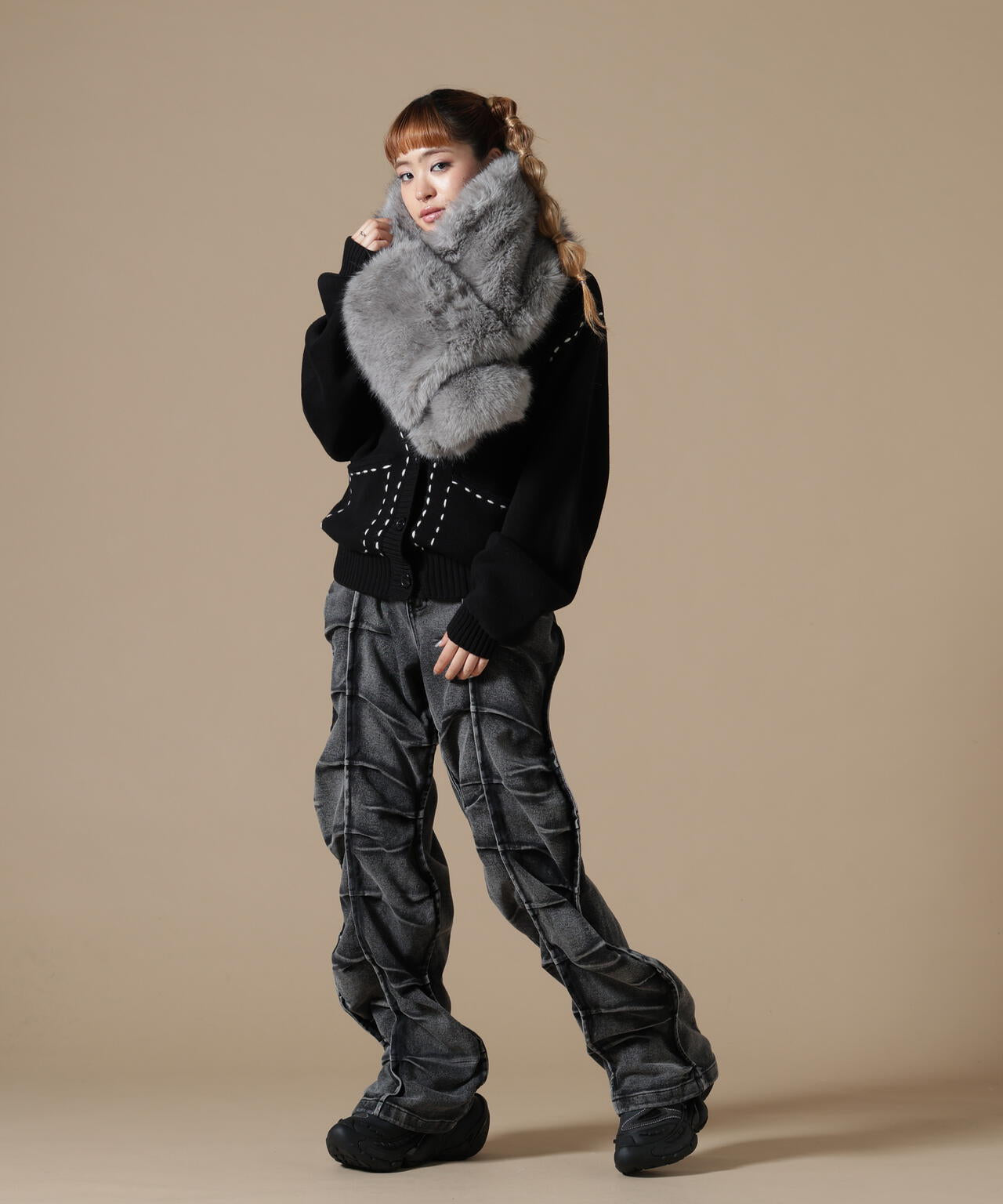DankeSchon/ダンケシェーン/WOMEN ECOFUR MUFFLER